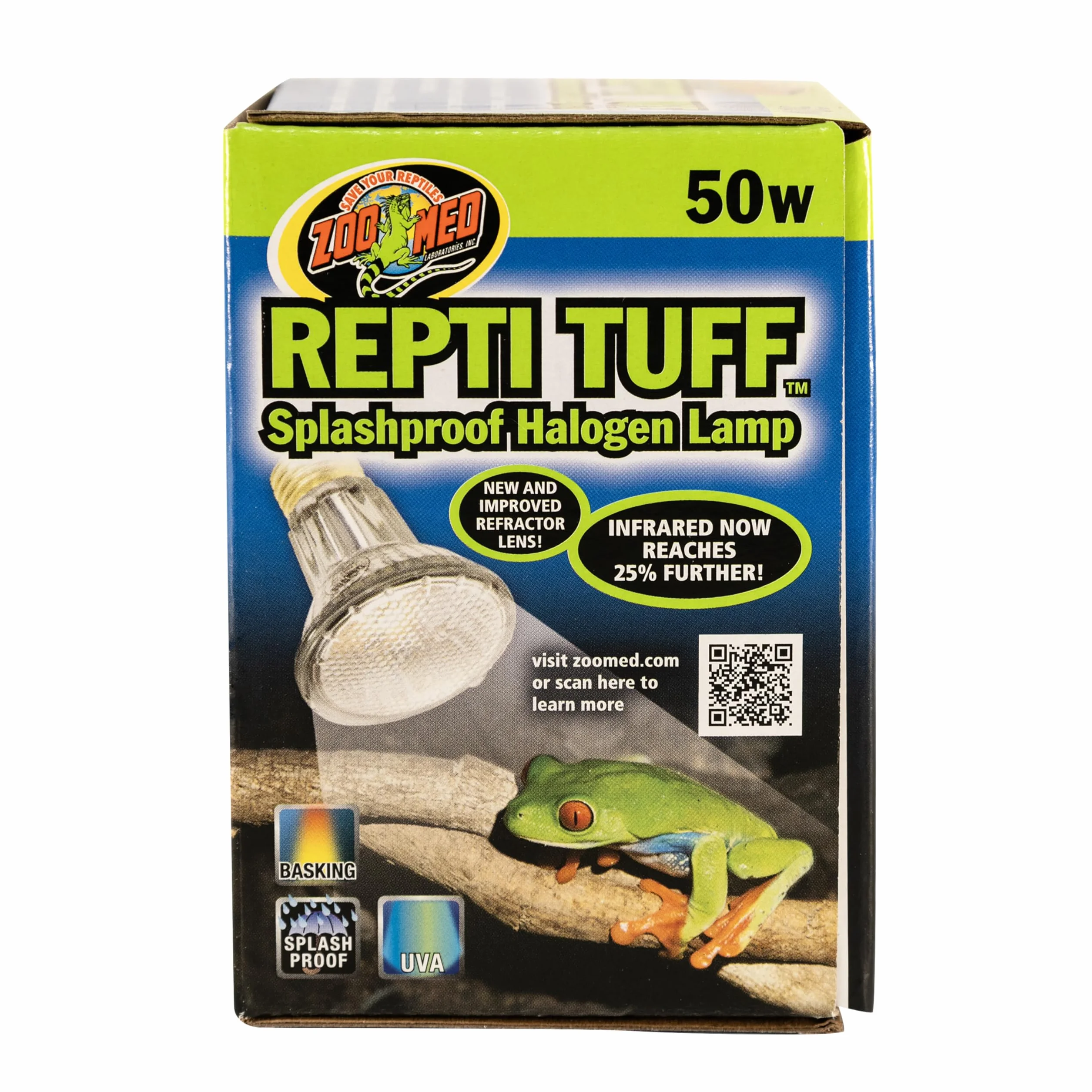 Zoo Med Turtle Tuff Lampe à Halogène 50 W pour Reptile Amphibien