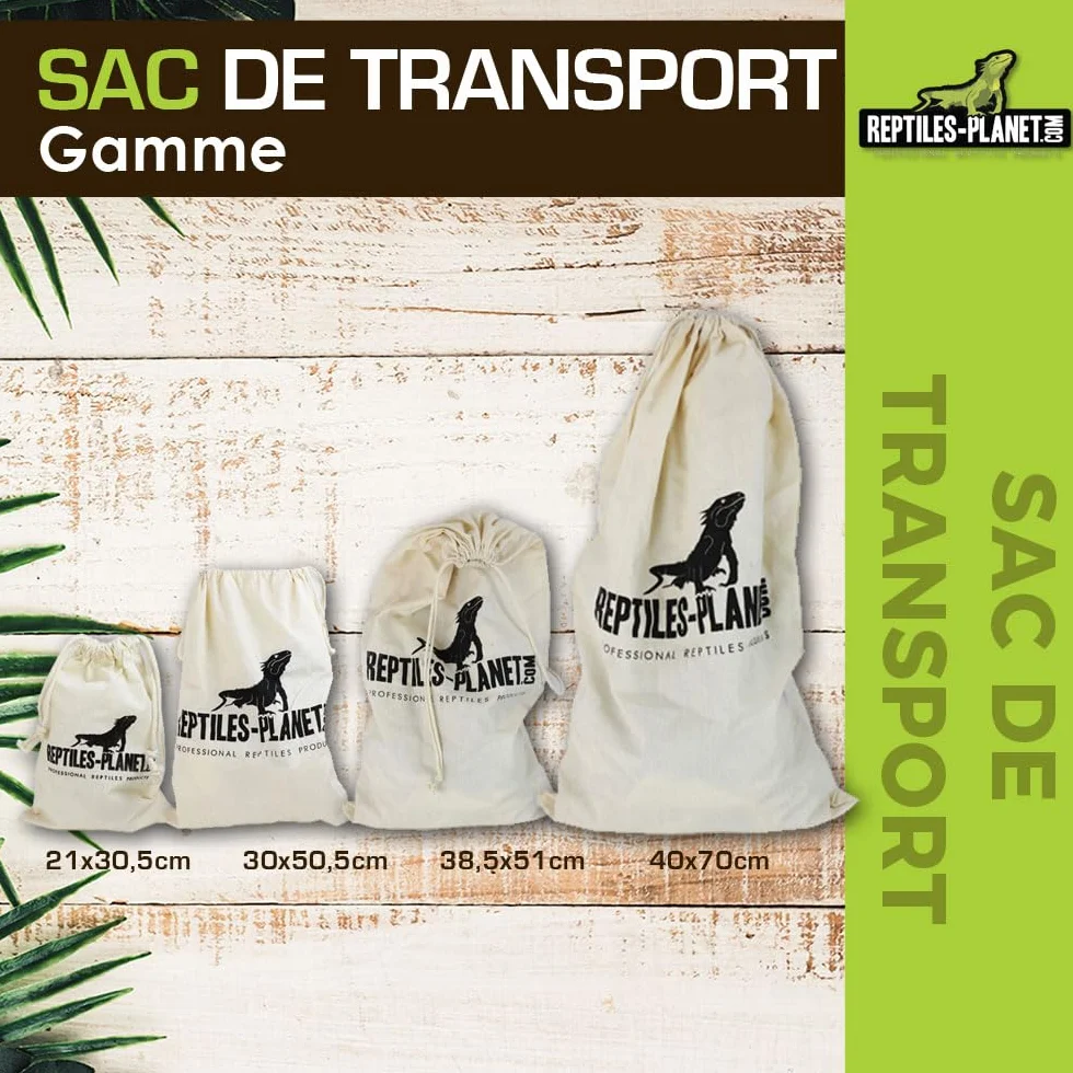 Reptiles Planet Sac de Transport pour Reptiles 30 x 50,5 cm