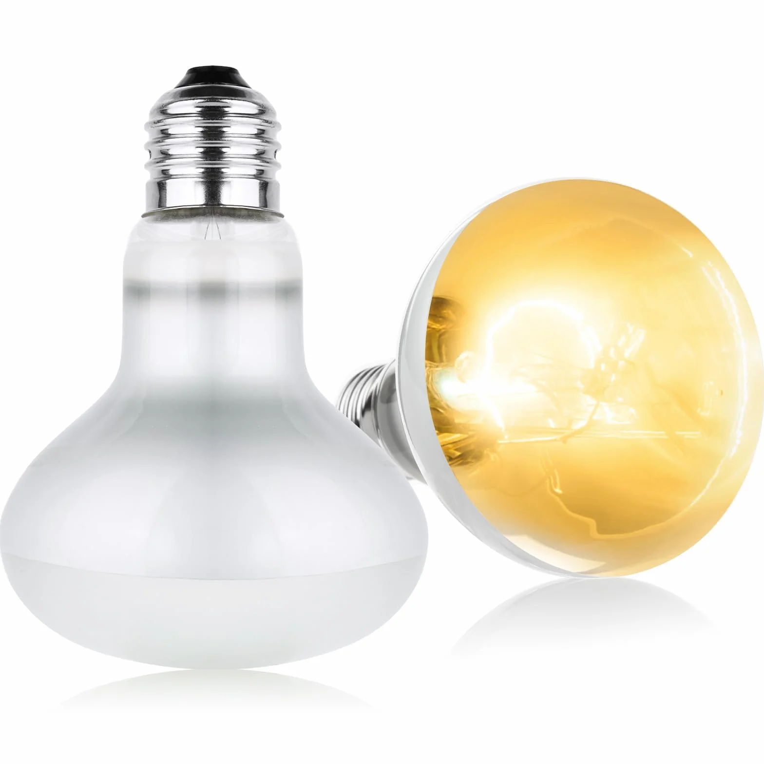 Lampe Chauffante Reptiles 50W UVA+UVB E27 Spiral 220V Silver Plated Glass