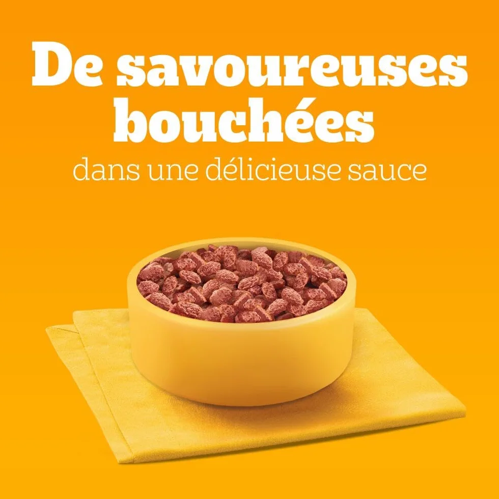 PEDIGREE Sachets fraîcheur en Sauce Sélection Mixte 4 variétés pour Chien Adulte 84x100g