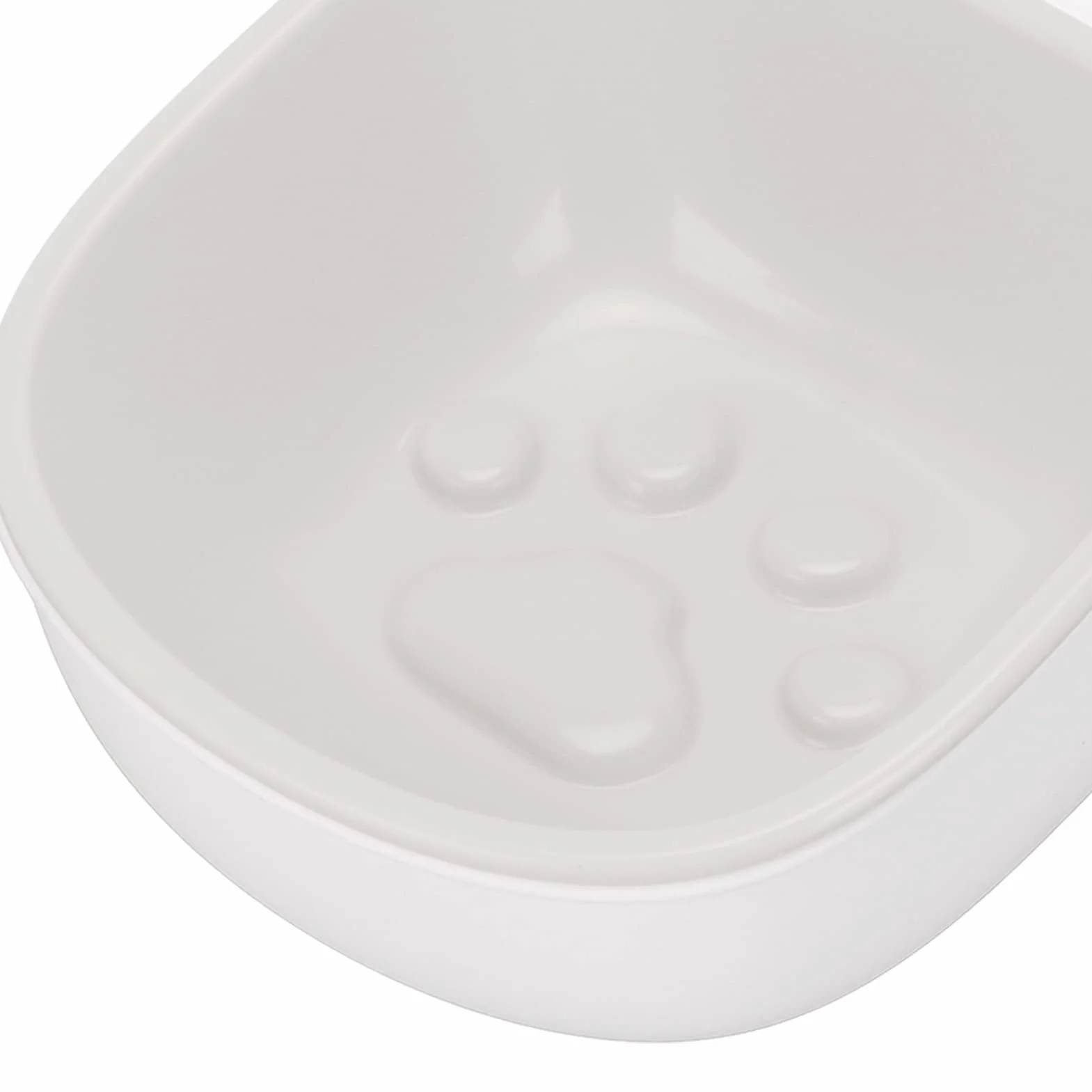 Bol pour Chien en Caisse, Bol Suspendu pour Cage pour Animaux de Compagnie pour éviter l'étouffement, sans Odeur, Nourriture Lente, Passe au Lave-Vaisselle pour Petits Chiens. (Gris)