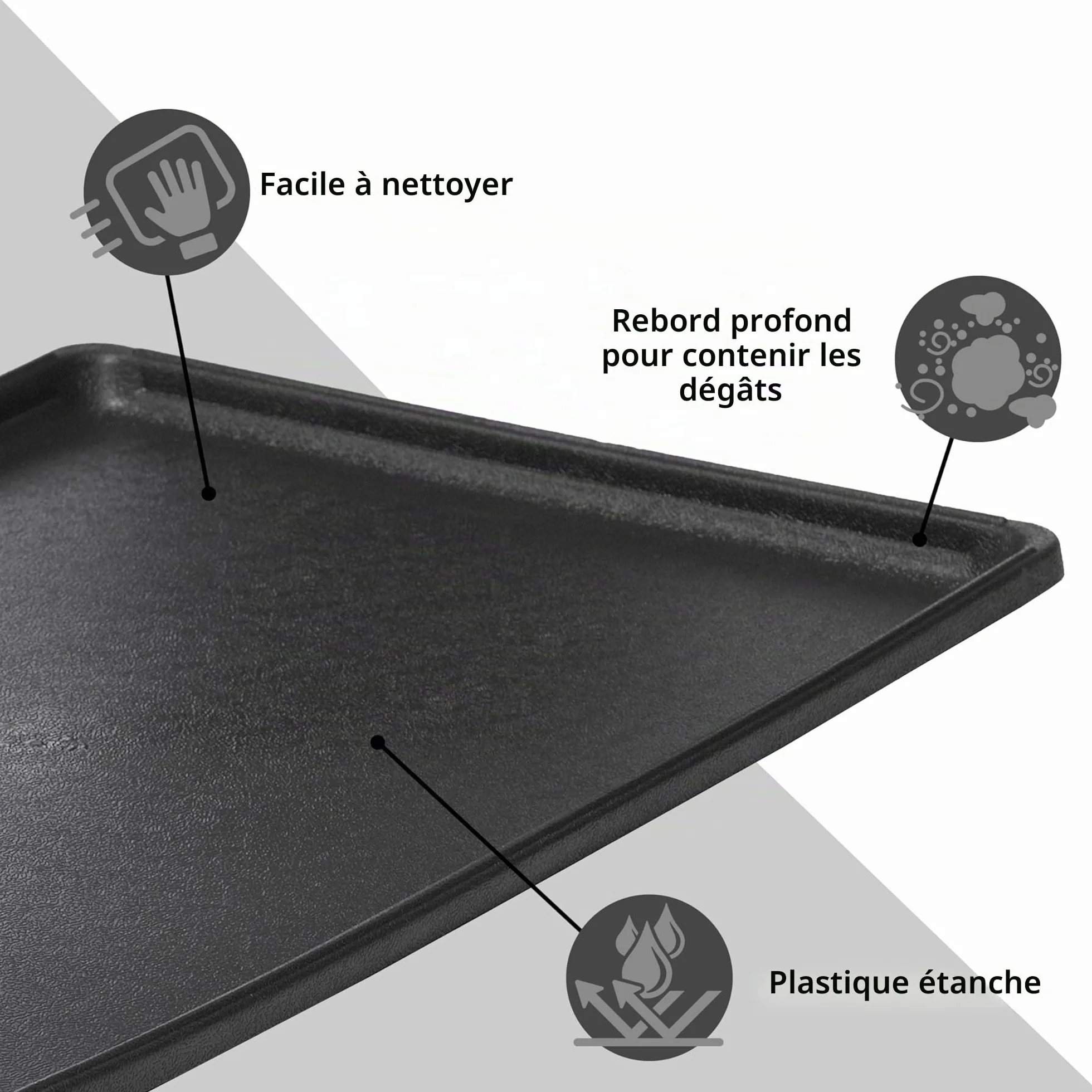 MidWest Homes for Pets 23PAN Plateau de remplacement pour caisse de chien SUV 91,44 cm noir compatible SL36SUV
