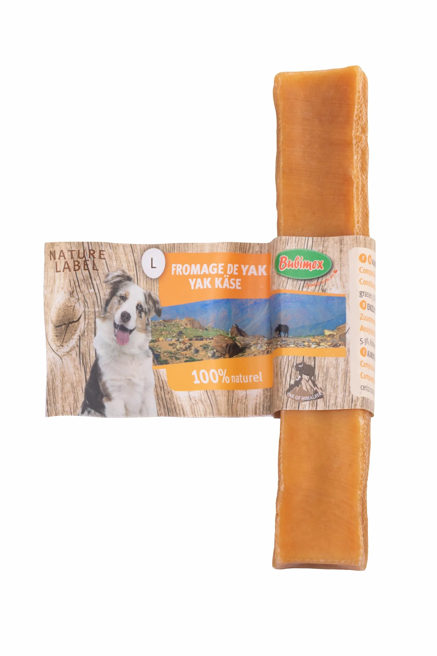 Fromage de Yak à Mâcher pour Chien 190-220 g Friandise Naturelle Riche en Protéines
