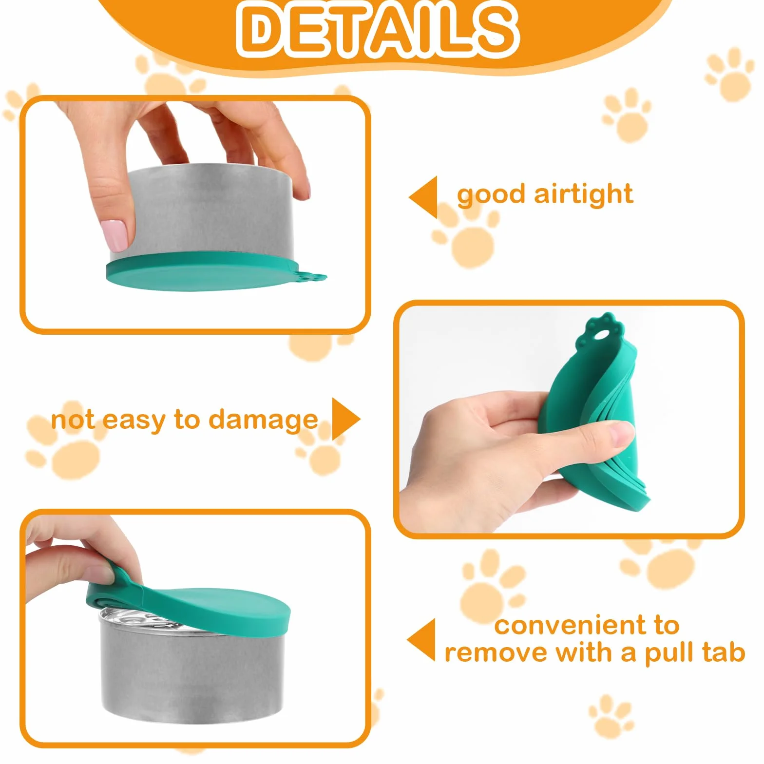 Couvercles Silicone Conserve 6 Pièces, Coque Silicone Taille Multiple