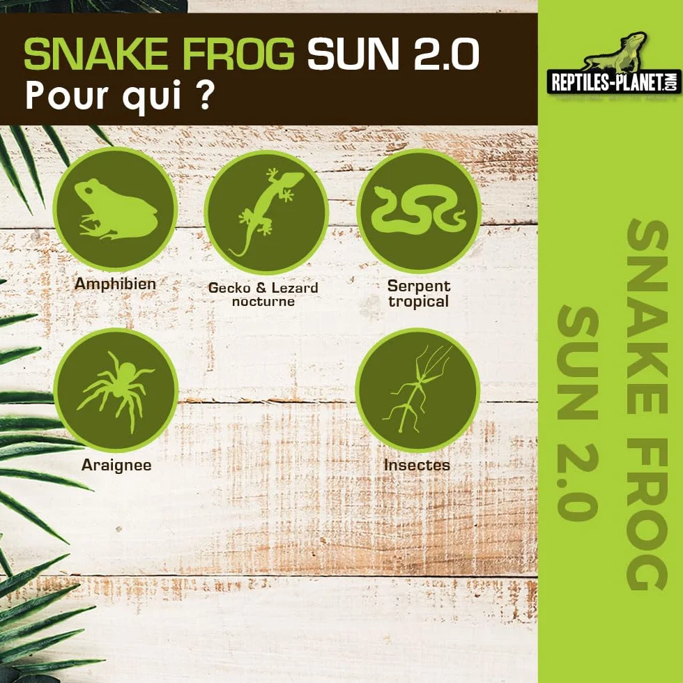 Tube Fluorescent T5 Reptiles Planet Snake Frog Sun 2.0 24W 58cm Blanche