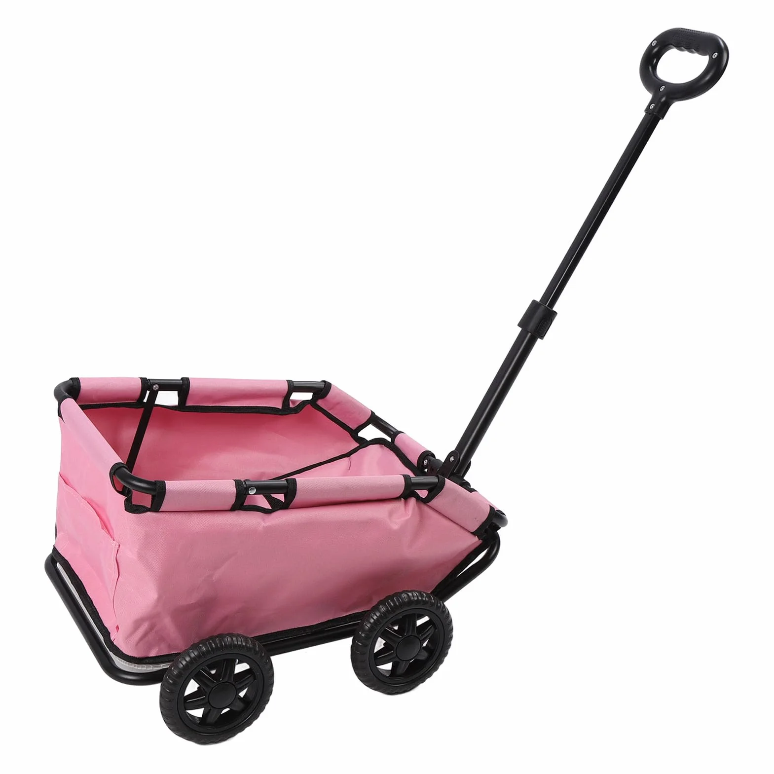 Chariot de Transport pour Chiens et Chats, Poussette Pliable 4 Roues, 51 x 35 x 23 cm