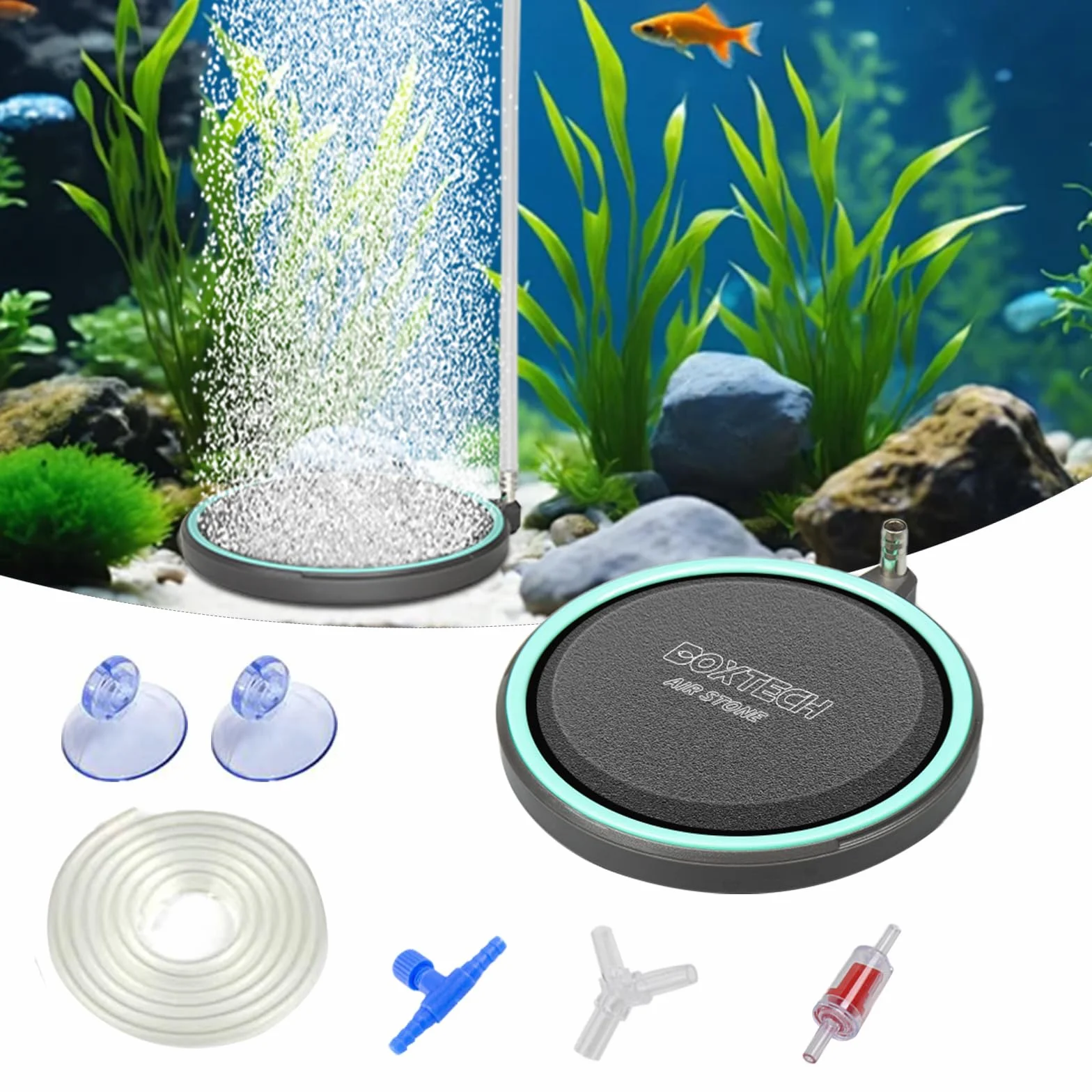 Boxtech Aquarium Nano Air Stone 50 mm – Dyfuzor Powietrza do Akwarium