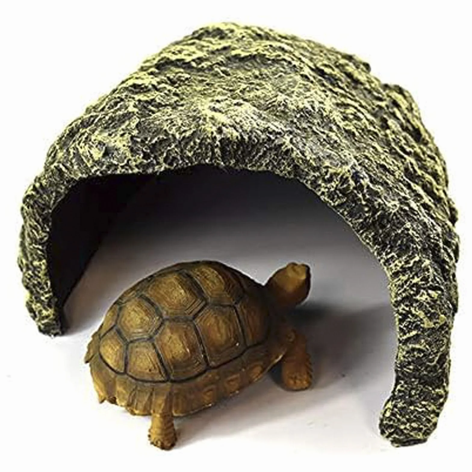 OMEM Trou d'évasion pour reptiles - Grande maison d'évasion - Aquarium tortue - Aménagement paysager