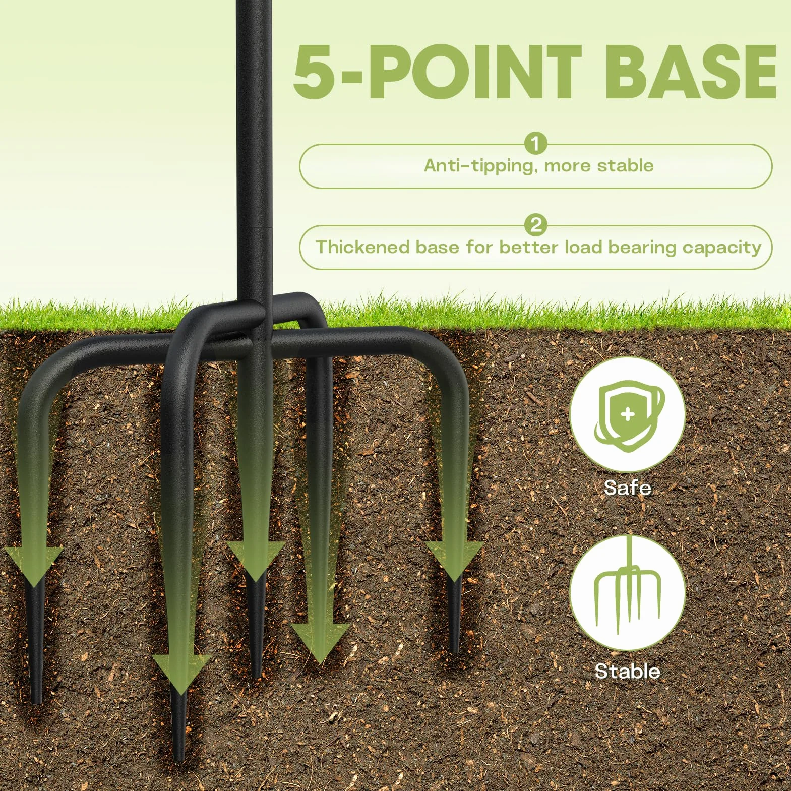 Abreuvoir pour oiseaux 30 cm métal extérieur jardin mangeoire debout résistant hiver