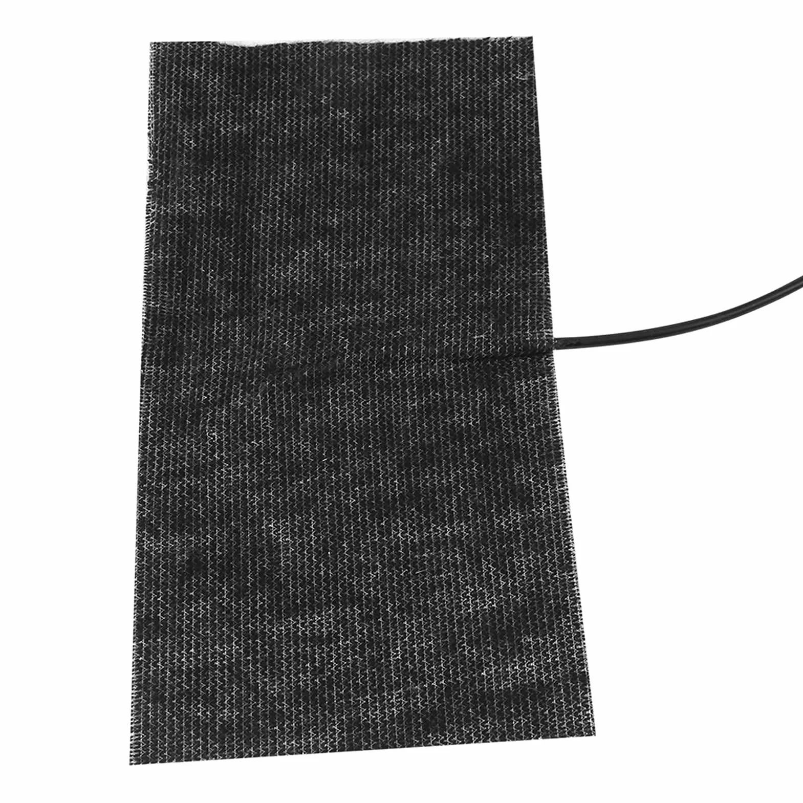 Tapis Chauffant USB 5V 20x10 cm Fibre de Carbone Noir