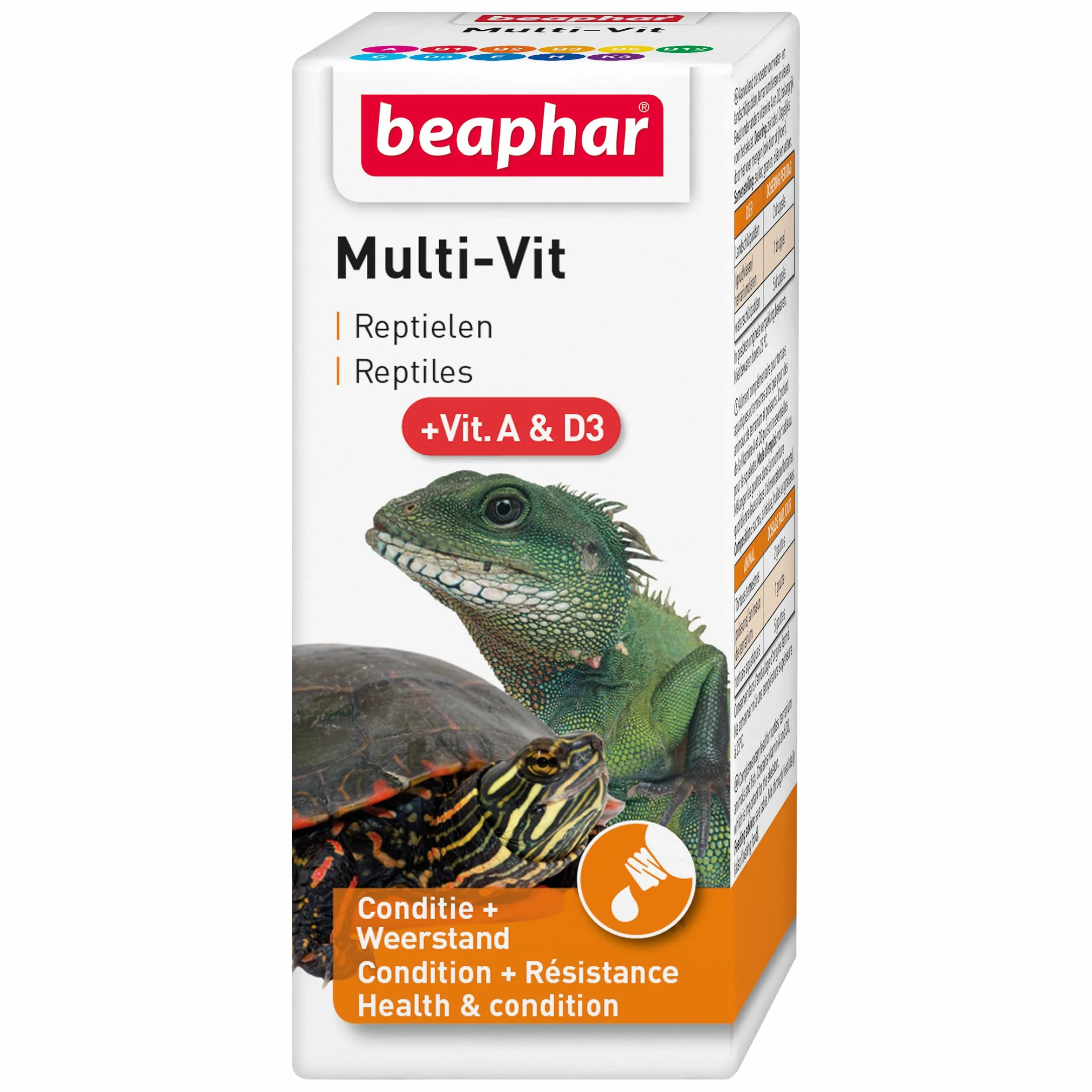 Beaphar Multi-VIT Vitamine pour Reptile 20 ML