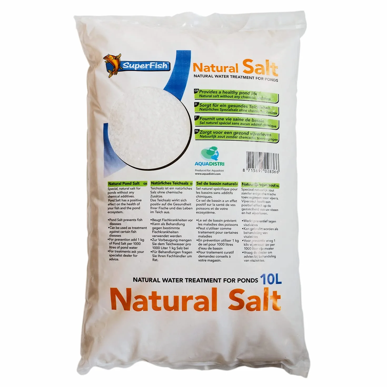 Sel nature pour bassin 10kg