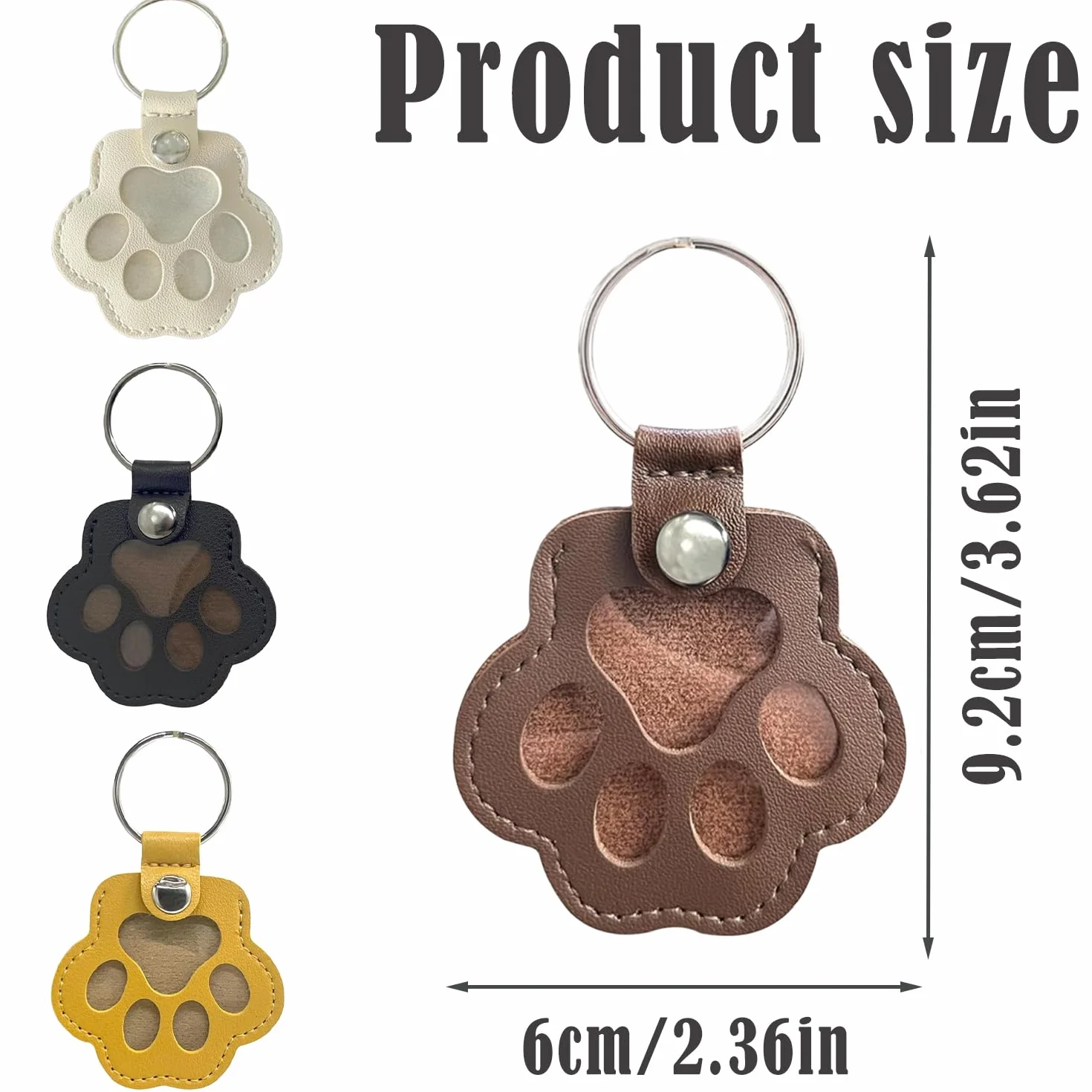 Boîte à Souvenirs Personnalisée pour Poils d'animaux, Rangement pour Poils d'animaux, Porte-Clés en Fourrure pour Animaux De Compagnie (Noir, Blanc, Jaune, Brun Chocolat)