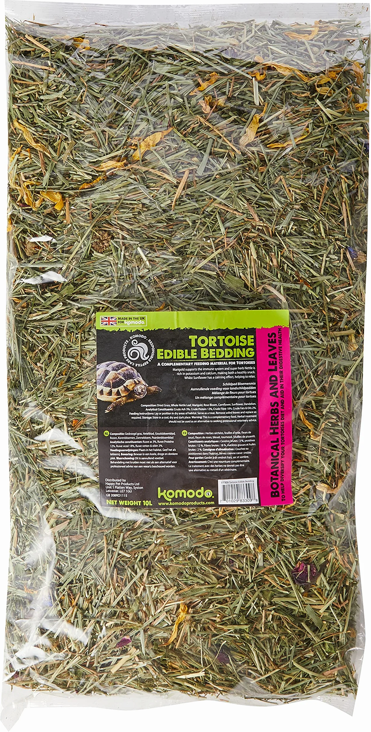Komodo Literie Comestible Tortue 10L