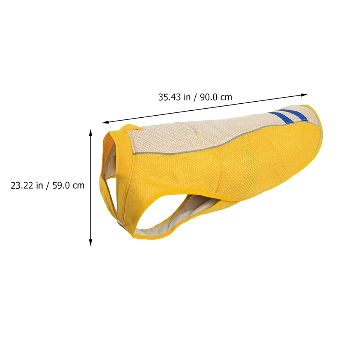 Artibetter Gilet Rafraîchissant de Prévention Le Coup de Chaleur Jaune pour Chien en Polyester Léger et Confortable Promenade Séances Photo