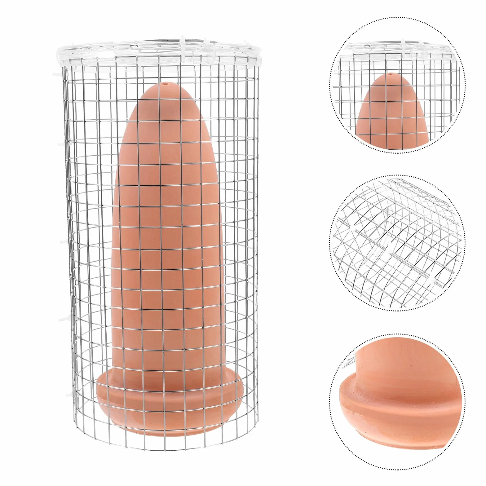 Seau de Frai pour Crevettes et Poissons, Cône de Reproduction en Argile Artisanal Grand Format, Décoration Aquarium