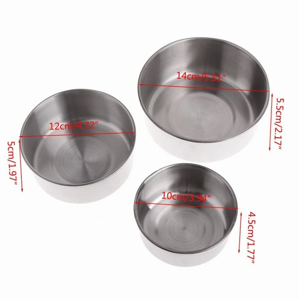 Bol d'alimentation pour Oiseaux Mangeoire Perroquet en Acier Inoxydable 10cm