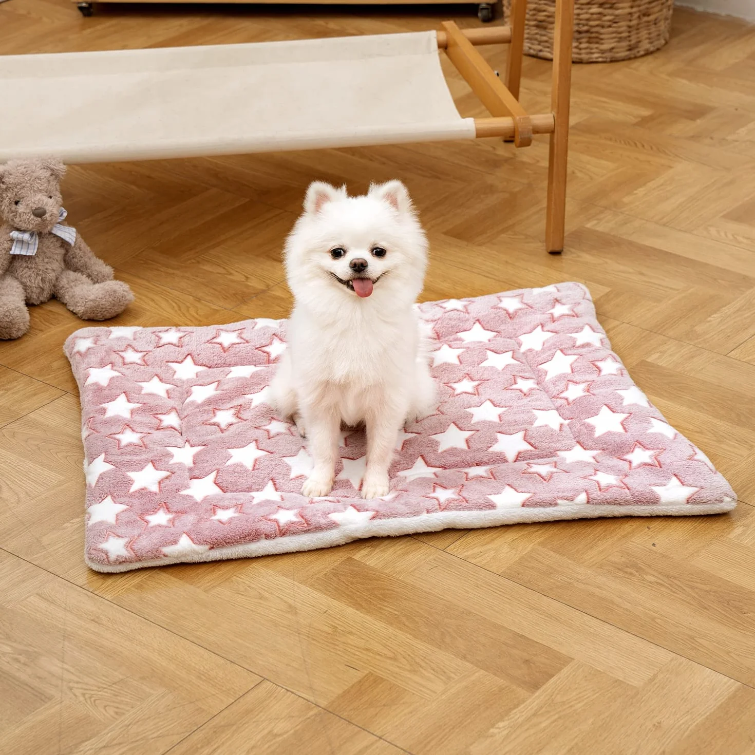 MICOOYO Lot de 2 Matelas en Polaire Lavable pour Cage de Chien ou Chat de Taille Moyenne (61 x 41 cm)
