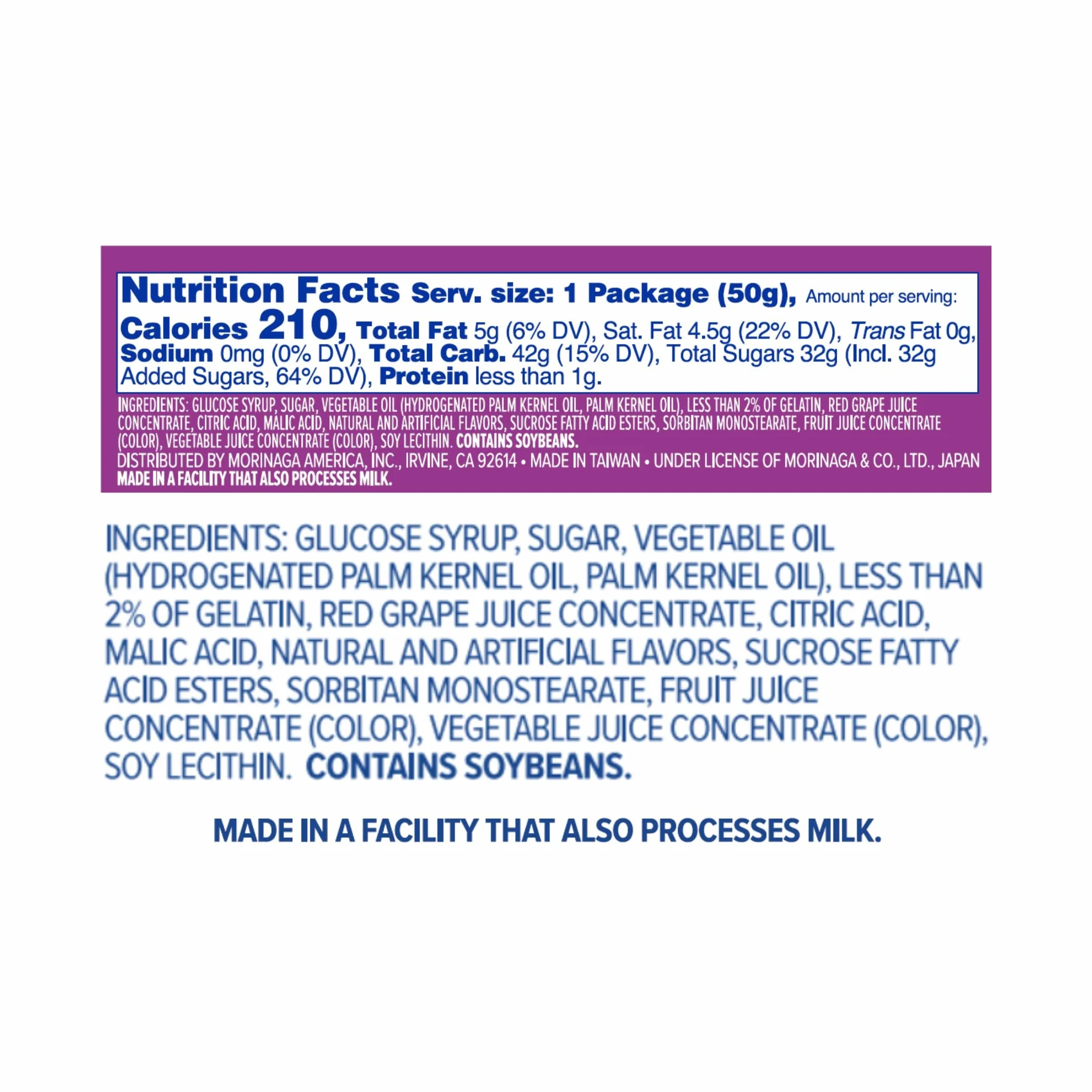 Hi-Chew Stick Grape 1.76 Ounce Pack of 15