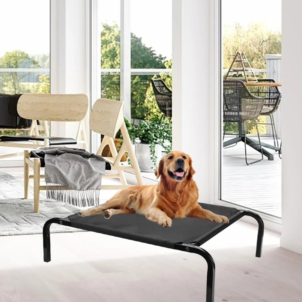Housse Respirante en Tissu Oxford pour Lit pour Animaux Déhoussable Lavable Taille Unique