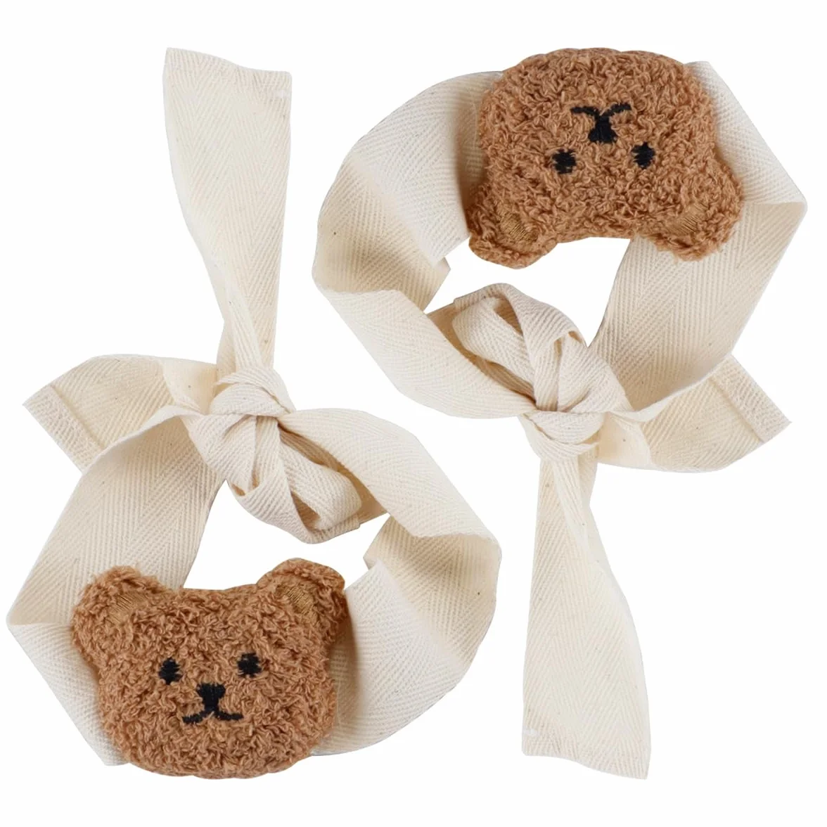 Embrasses de rideaux décoratives en corde motif petit ours lot de 2