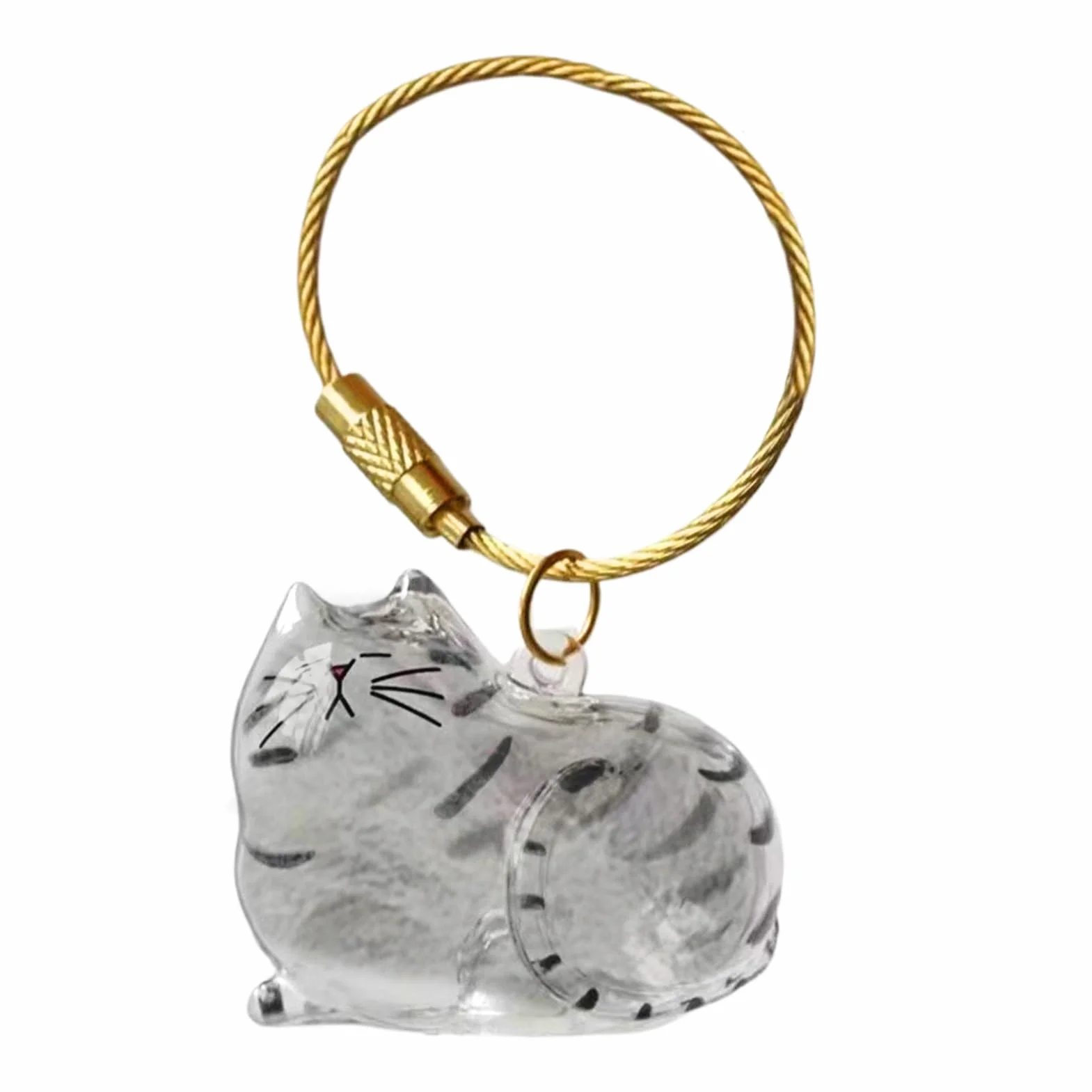Pendentif Boîte Conservation Poils Chat, Bouteille Conservation Poils Chat, Porte-clés Animaux Compagnie Mémorial