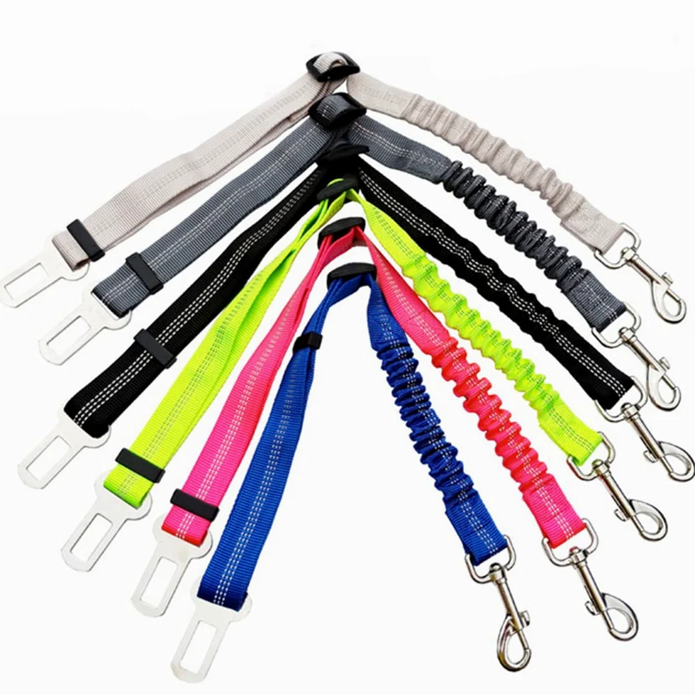 Corde De Remorquage Pour Animaux De Compagnie Ceinture de sécurité chien de sécurité de chien à niveau améliorée Ceinture de sécurité for animaux de compagnie de sécurité for véhicule Nylon de sécurit