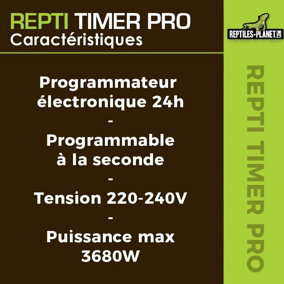 Reptiles Planet Repti Timer Pro Prommagateur Electronique pour Terrarium