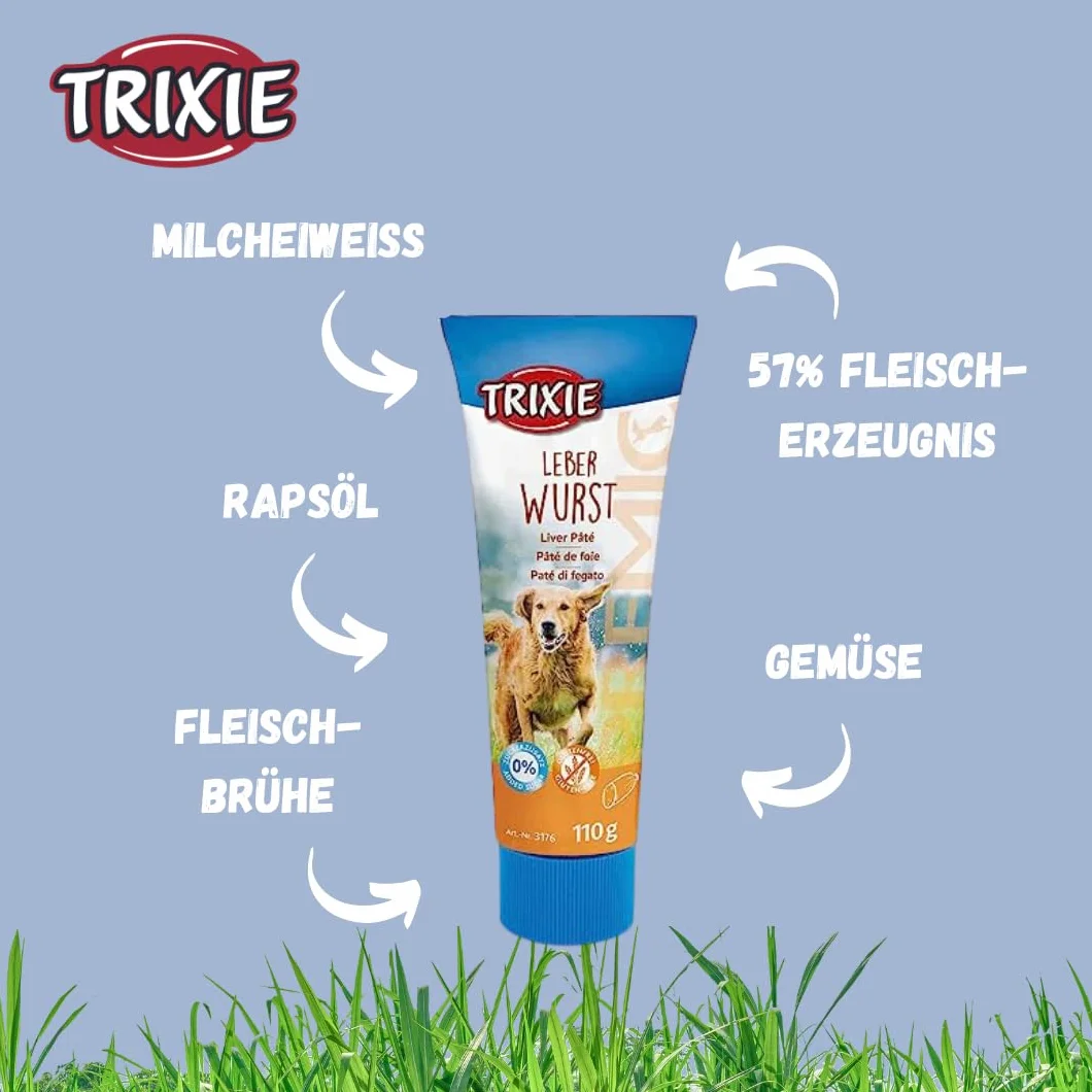 TRIXIE PREMIO saucisse de foie friandise pour chien 110 g sans céréales sans gluten sans sucre