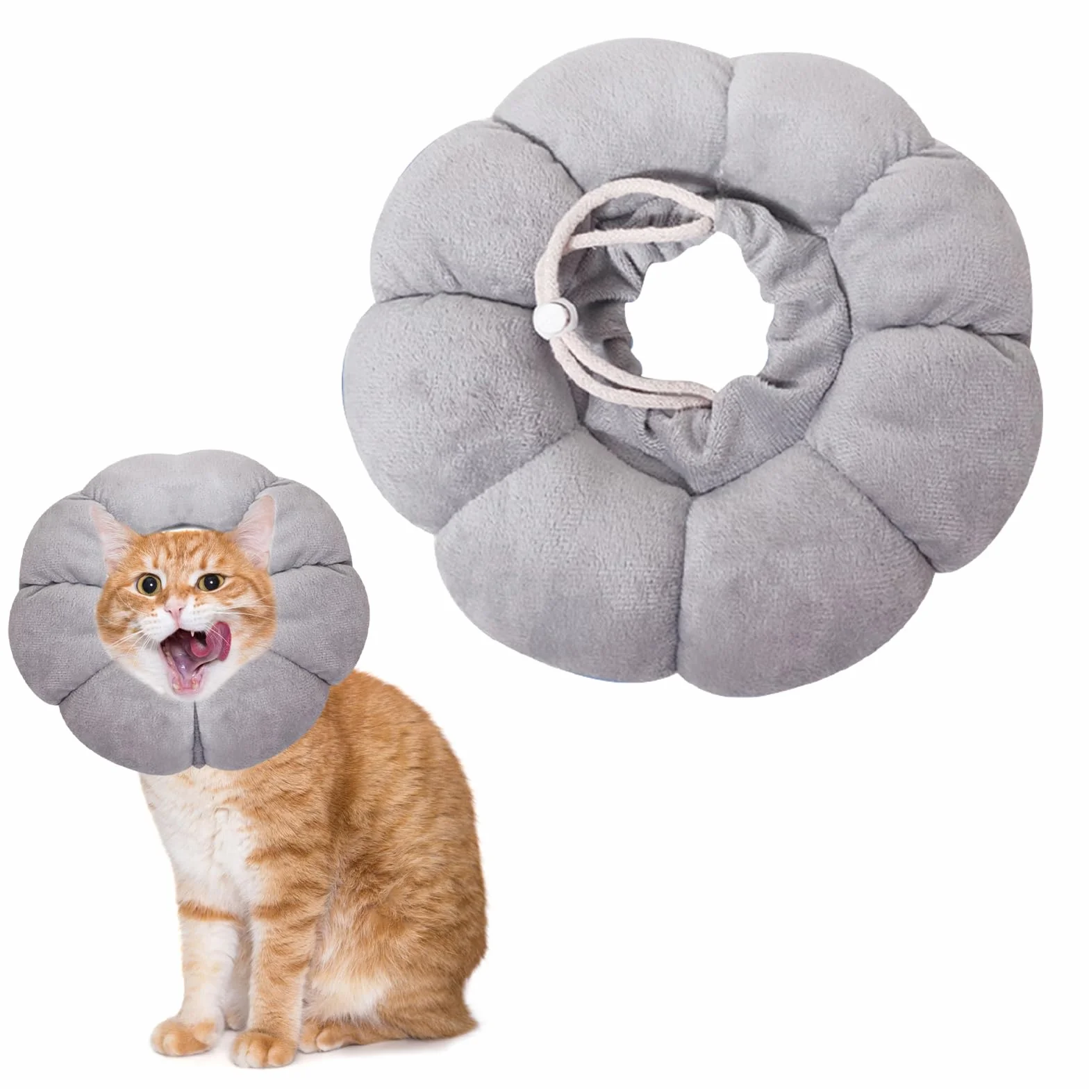 Doux et Confortable Ajustable Collier de Protection pour Chats et Chiots, Anti-Fuite, Prévention des Infections