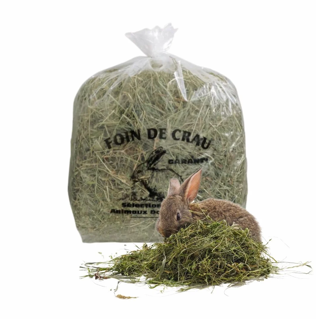 Foin de Crau AOP 1KG Mas de l’Aqueduc Nourriture Naturelle pour Lapin et Rongeur Riche en Fibres France