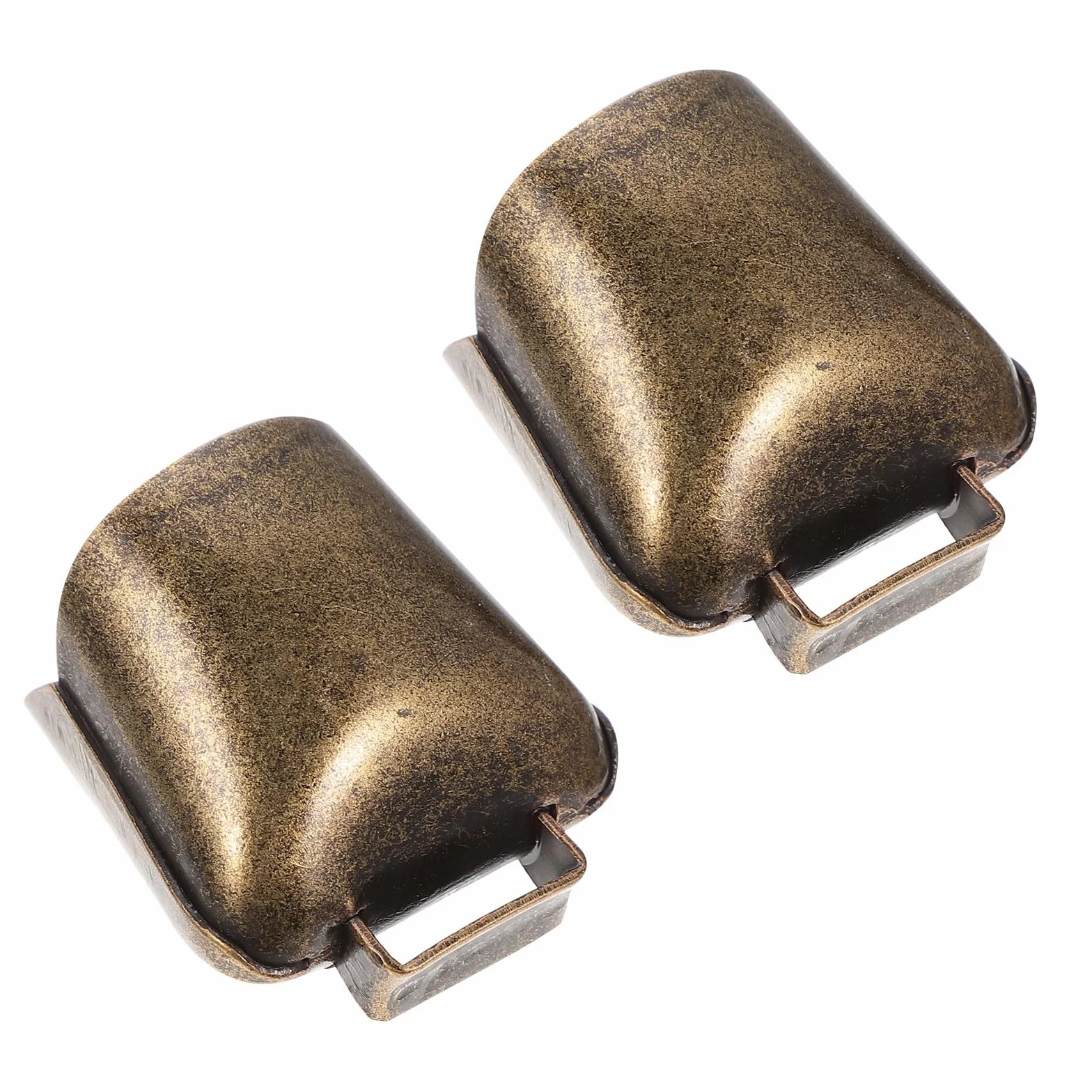 Cloche à Pâturage Vintage en Cuivre pour Cheval et Brebis, Lot de 2 Pièces