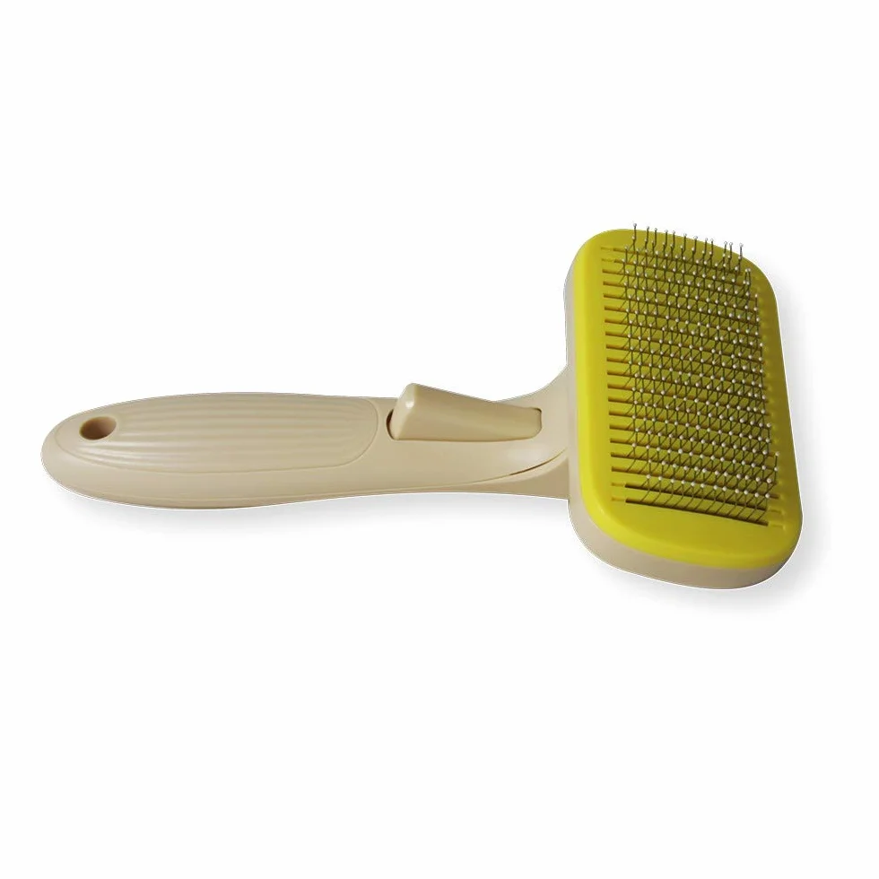 Passat Brosse Auto-nettoyante pour Chats Manche Ergonomique Couvercle Protection