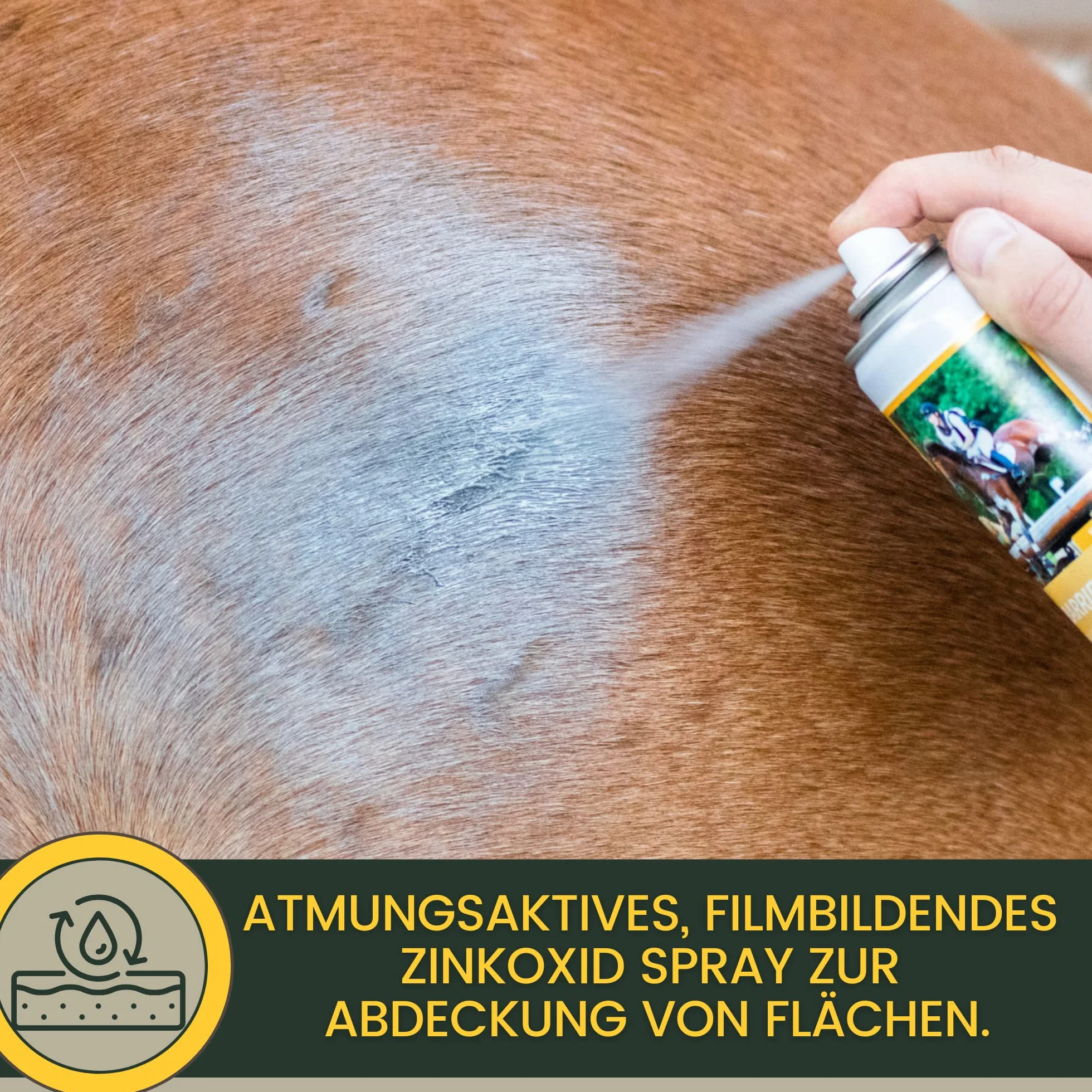 Emma Zinc Spray Cheval Pommade Protection Plaies Démangeaisons Chien Chat Pansement Vaporisateur Imperméable 0,25+0,2l