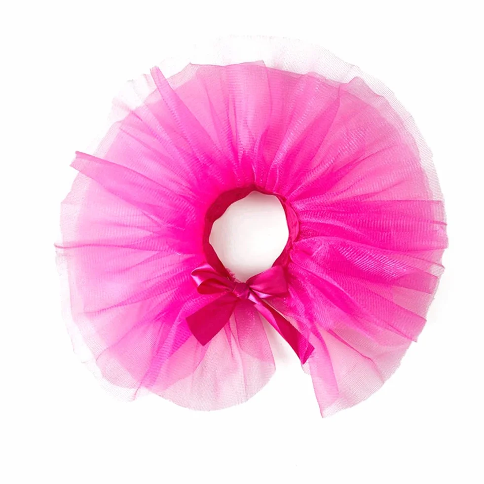 Jupe tutu colorée pour chien robe anniversaire blanc M