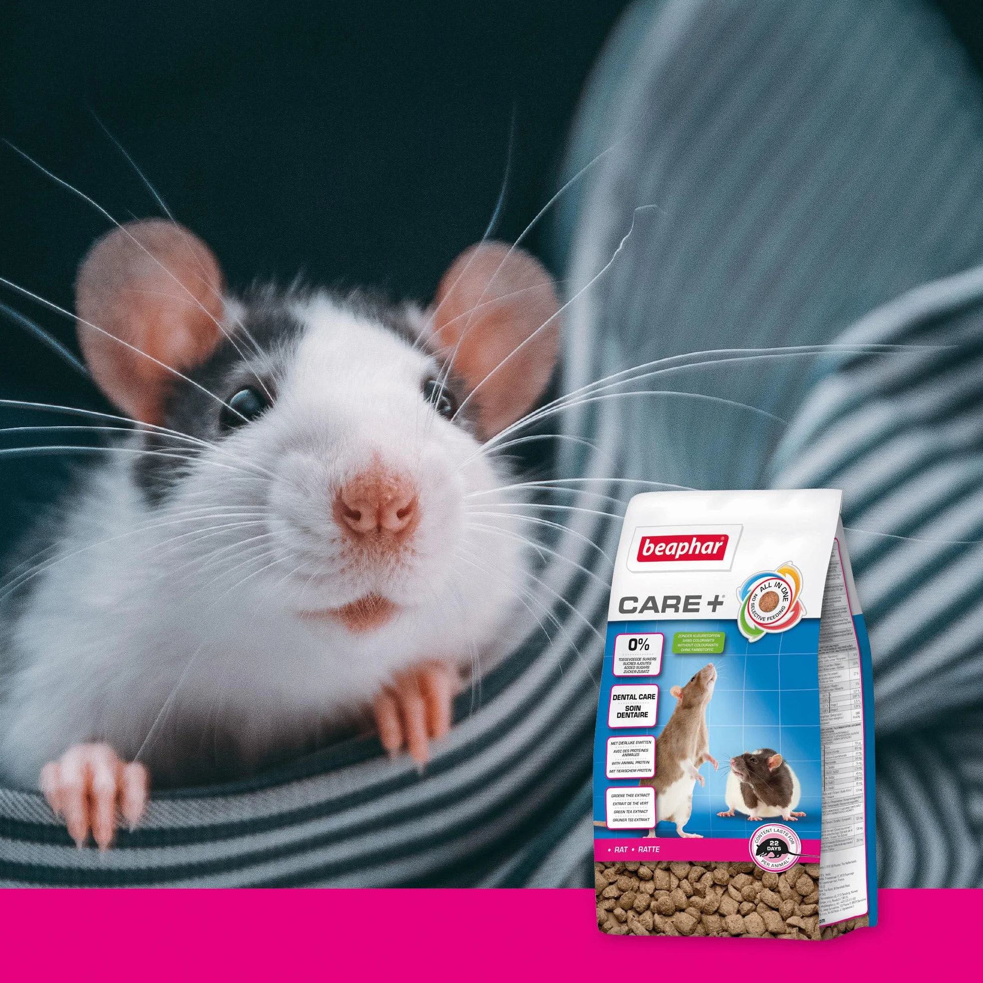 BEAPHAR Care+ Alimentation Super Premium extrudée pour Rat 1,5kg