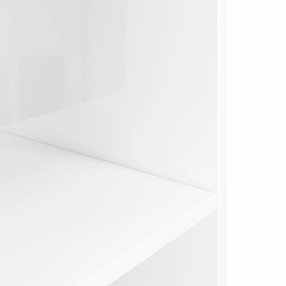 Support d'aquarium blanc brillant 120x40x60cm bois d'ingénierie