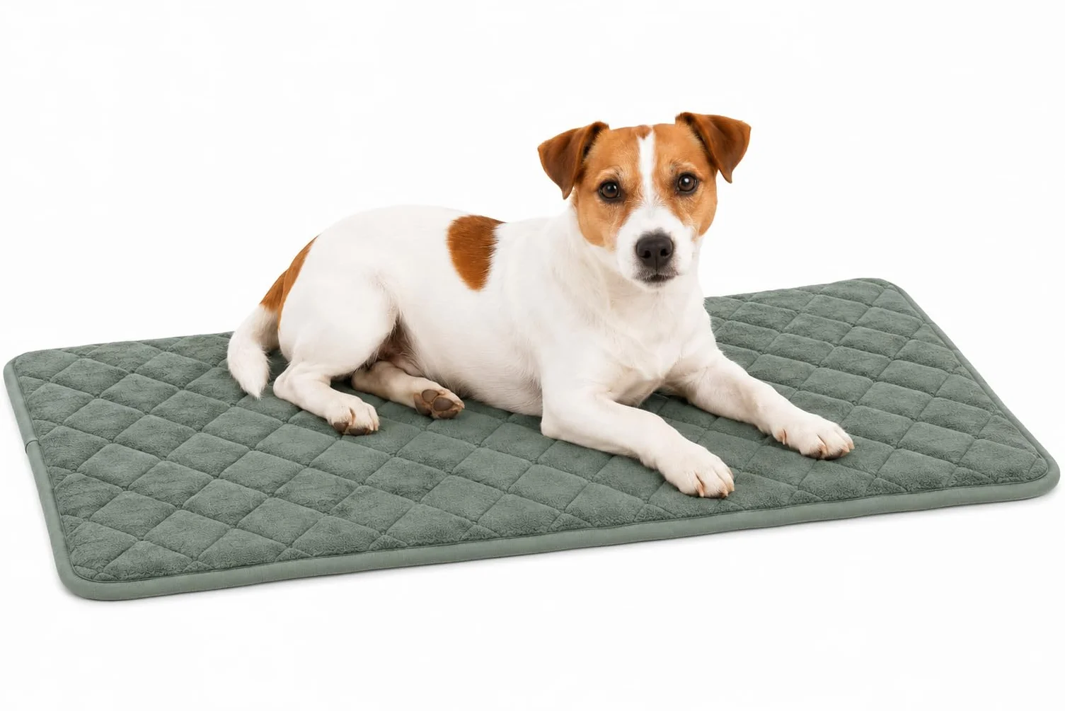 Panier Chien Orthopédique Weimar Vert Memory Foam Premium 70,5x41,5x2cm