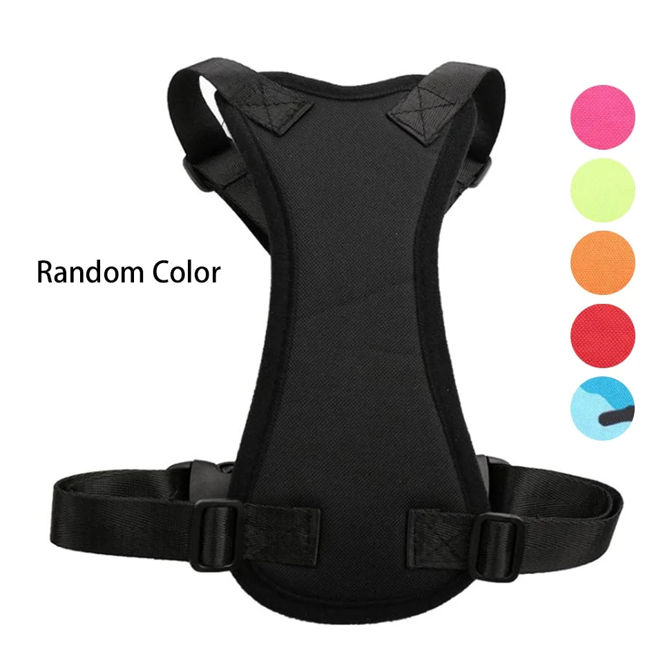 Harnais pour Chien en Laisse pour Animal de Compagnie, Gilet de Ceinture de sécurité de Voiture pour Chien Chiot Harnais réglable Sécurité du véhicule Fournitures pour Animaux de Compagnie Couleur