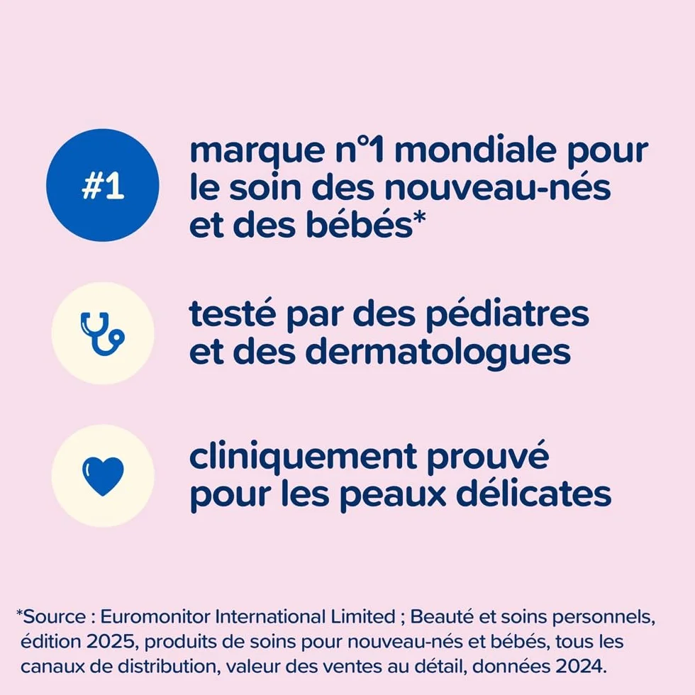 Johnson's Baby Huile pour bébé 500 mL Soin quotidien doux sans colorants