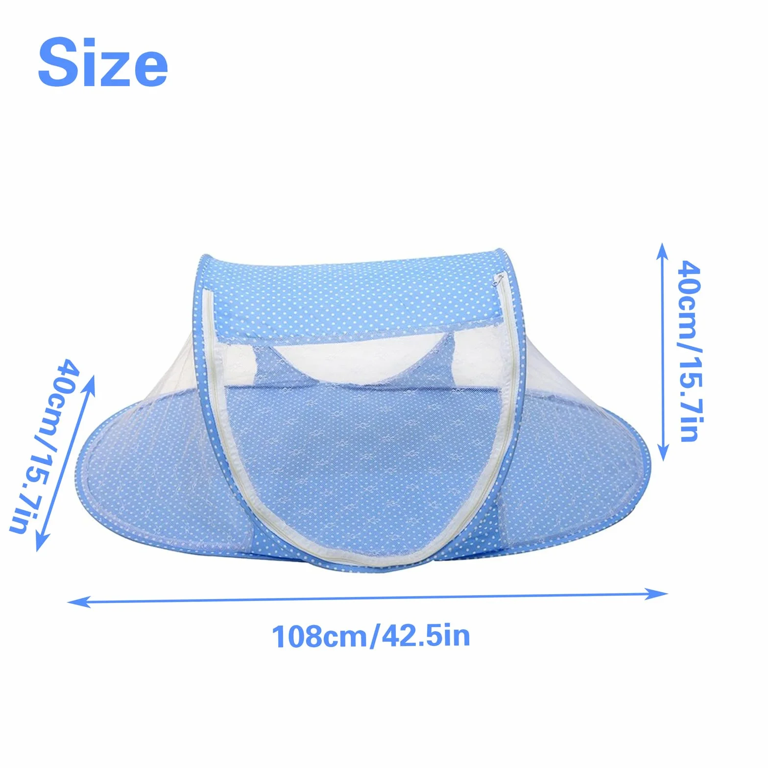 Tente d'extérieur pour animaux de compagnie en maille pliable respirante 108x60x40cm