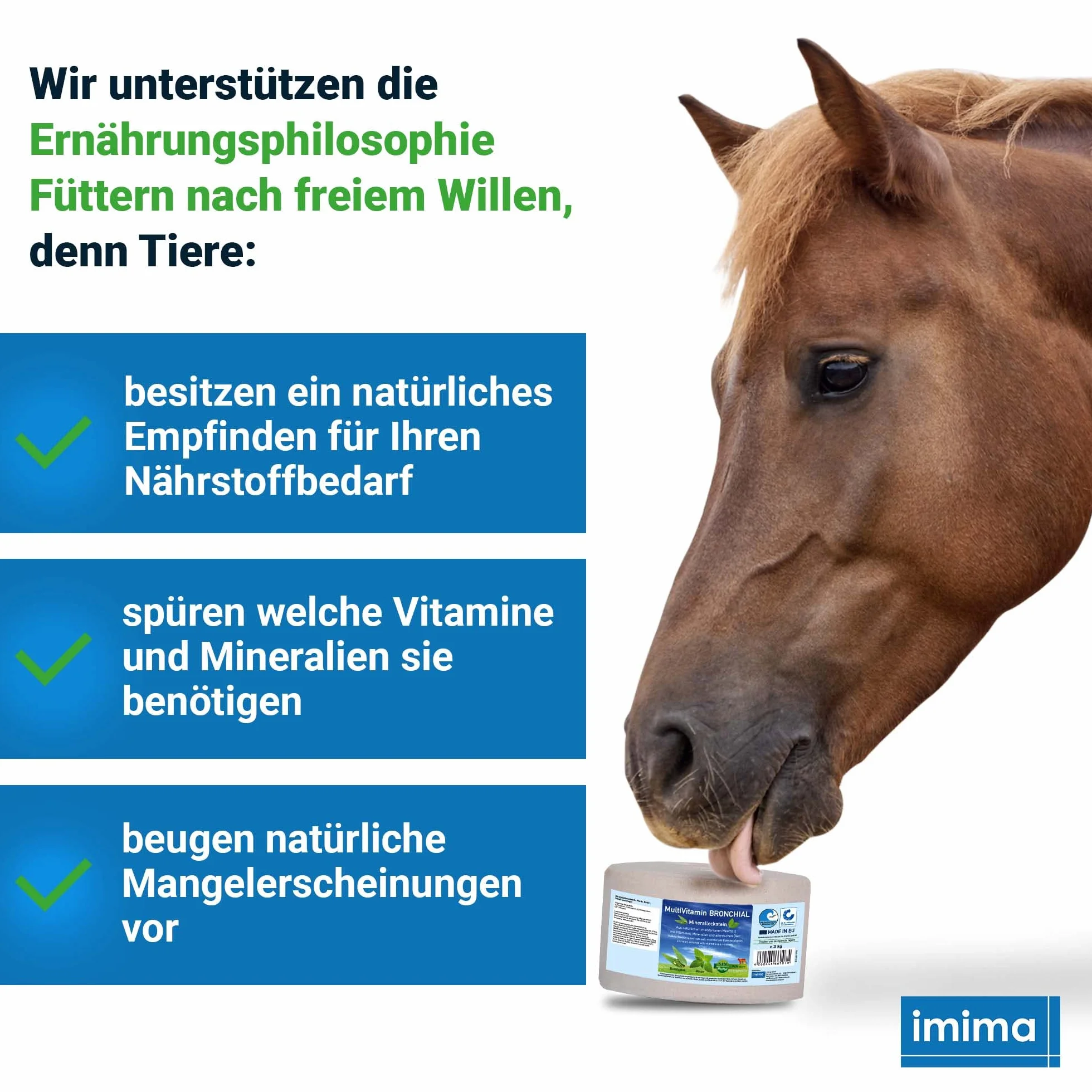 Pierre à Lécher Minérale Cheval MultiVitamin BRONCHIAL Set de 2 x 3kg
