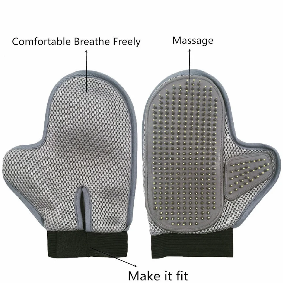 AntEuro Pet Grooming Gant Pinceau pour Chiens et Chats Hair Remove Brosse pour Le Bain