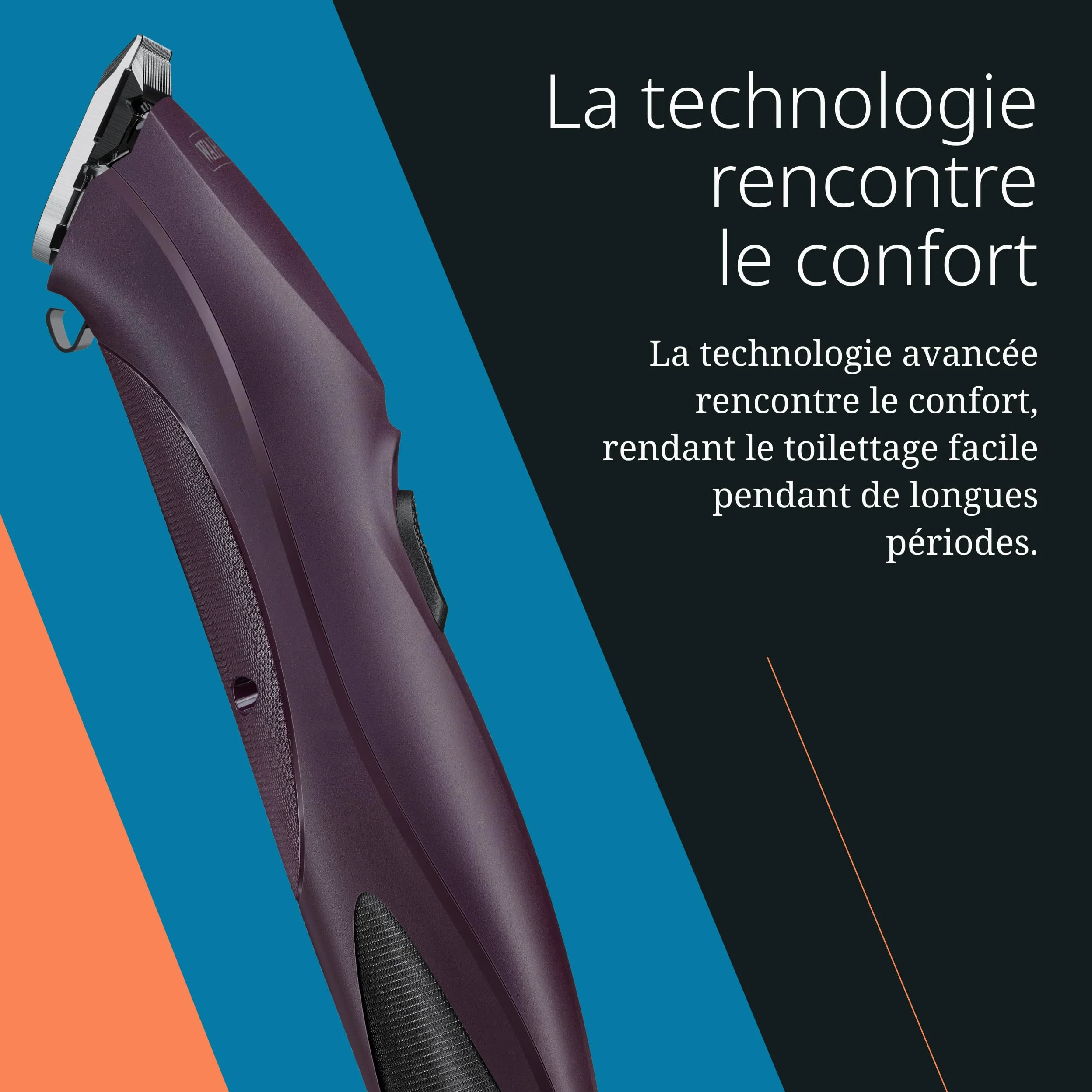 Wahl KM Supera, Tondeuse Sans Fil pour Animaux, Ergonomique | Tondeuse Sans Fil pour Animaux, 2 Batteries Interchangeables, 3000 et 3700 tr/min, Moteur Sans Balais, Légère et Silencieuse