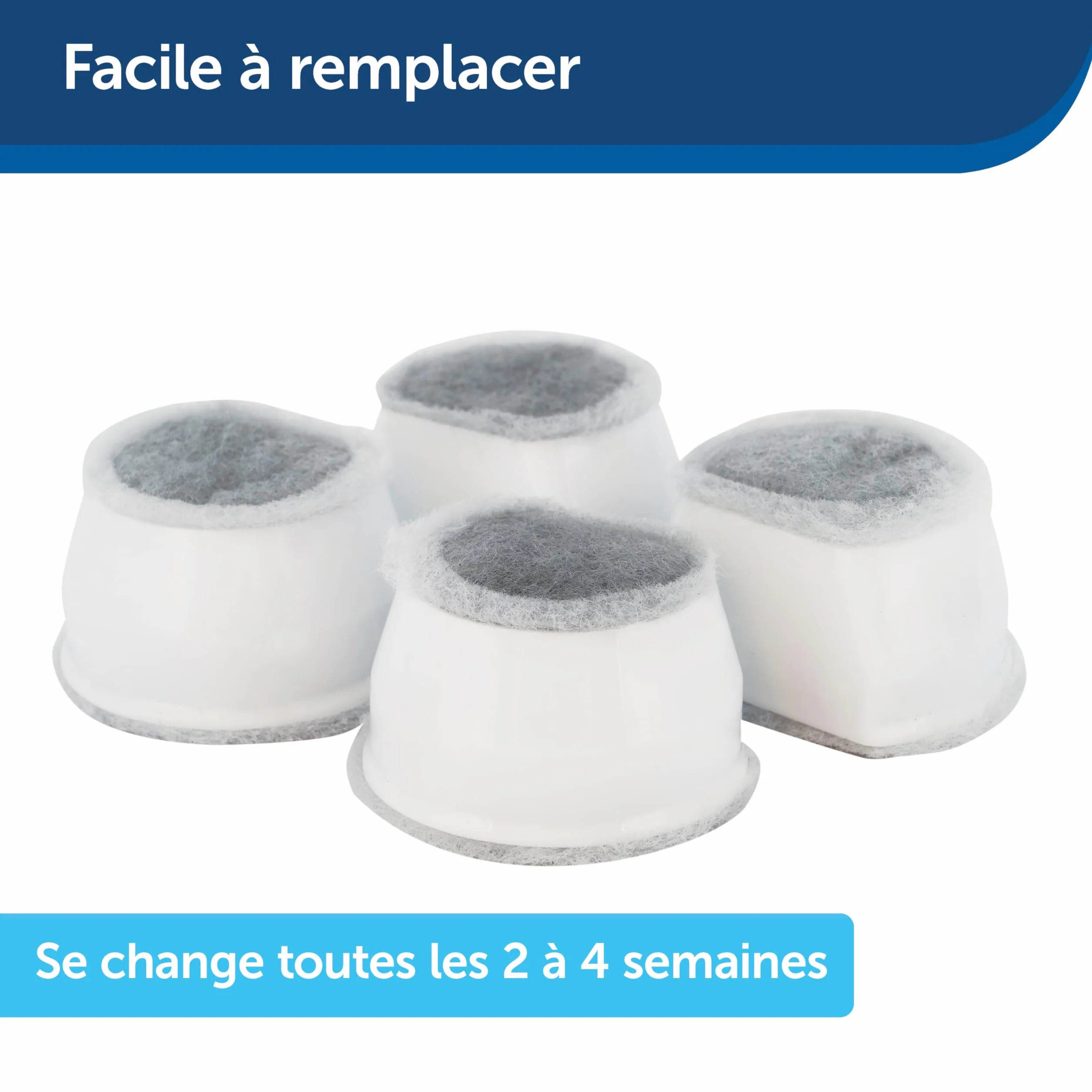 Petsafe Filtre Au Charbon De Rechange Pour Fontaine À Eau Pour Animaux Drinkwell Céramique Avalon Pagoda 7,5 L 3,7 L 1,8 L Pack De 4
