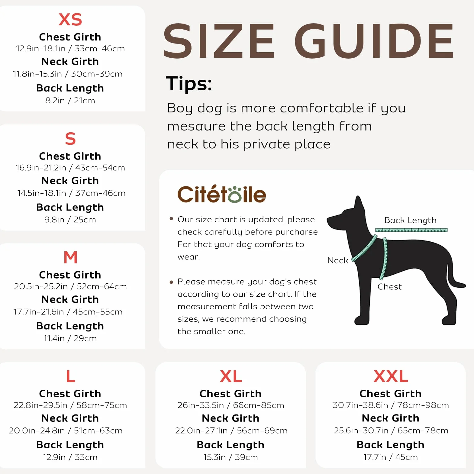 CITÉTOILE Gilet de Sauvetage pour Chien, Bouée Réglable avec Poignée, Maillot de Sécurité Aquatique, Rouge M
