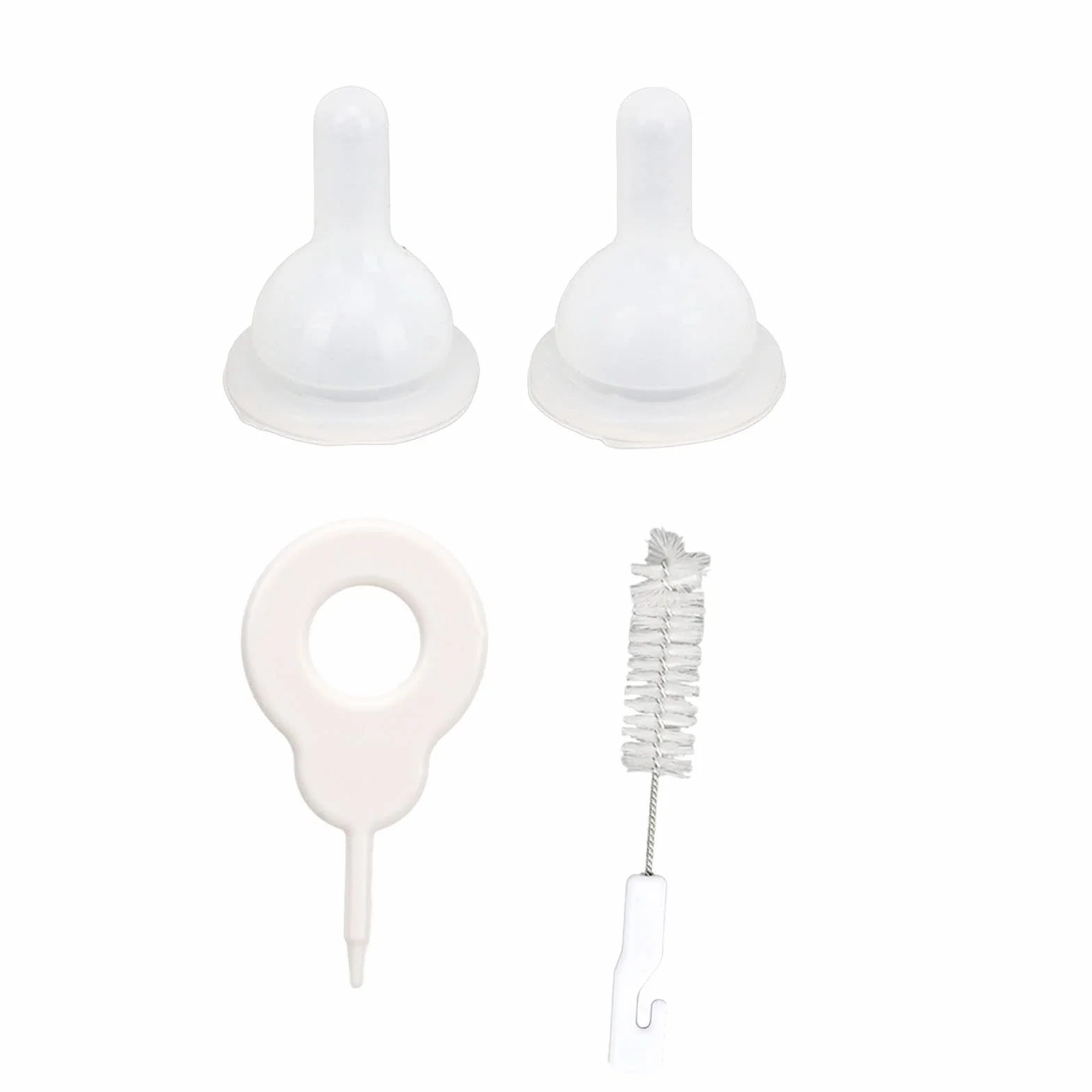 Fockety Kit de Biberon pour Animaux de Compagnie, Bouteille à Presser, Tétine Remplaçable (Bleu)