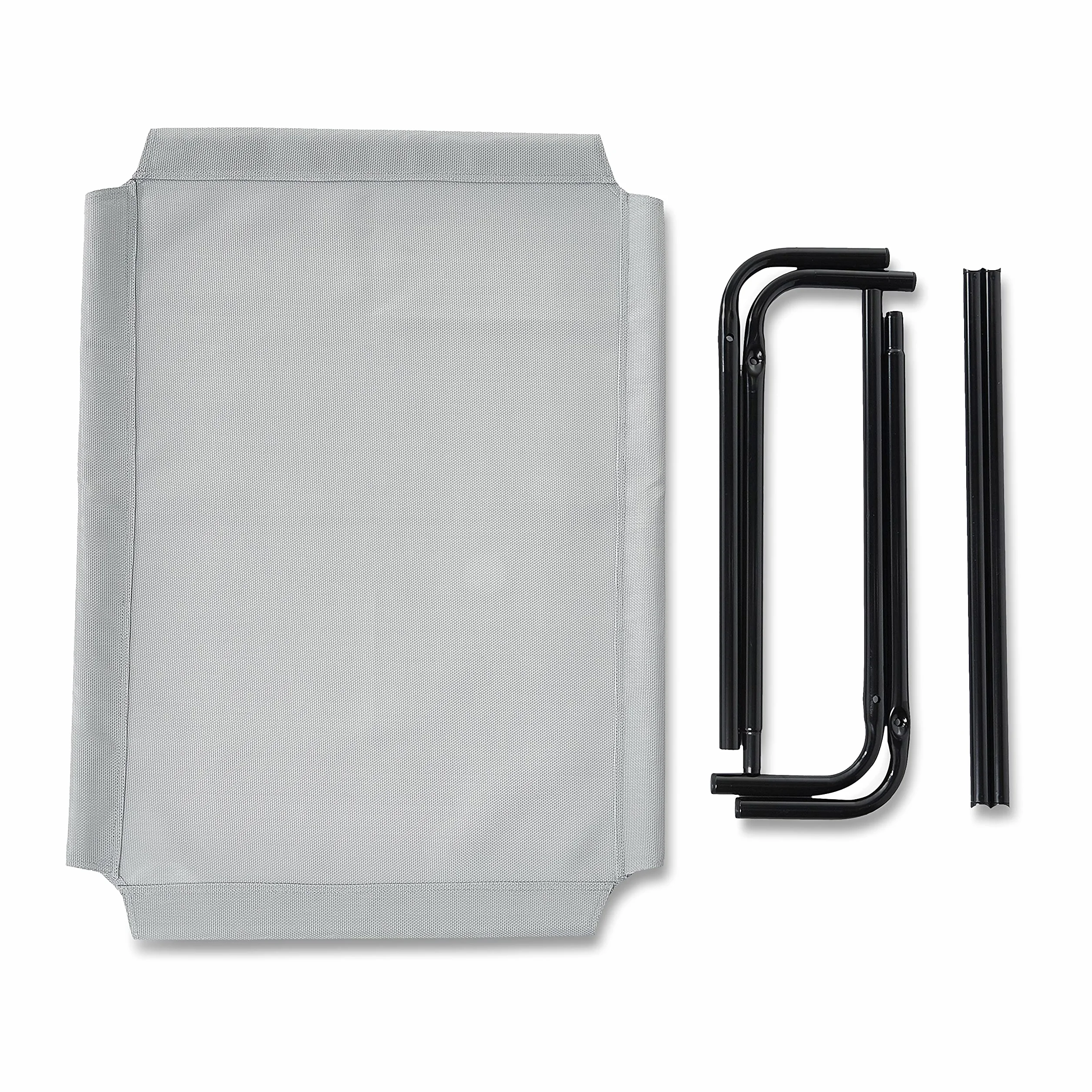 Amazon Basics Lit surélevé rafraîchissant chien Taille M Gris Textile 110x65x19 cm