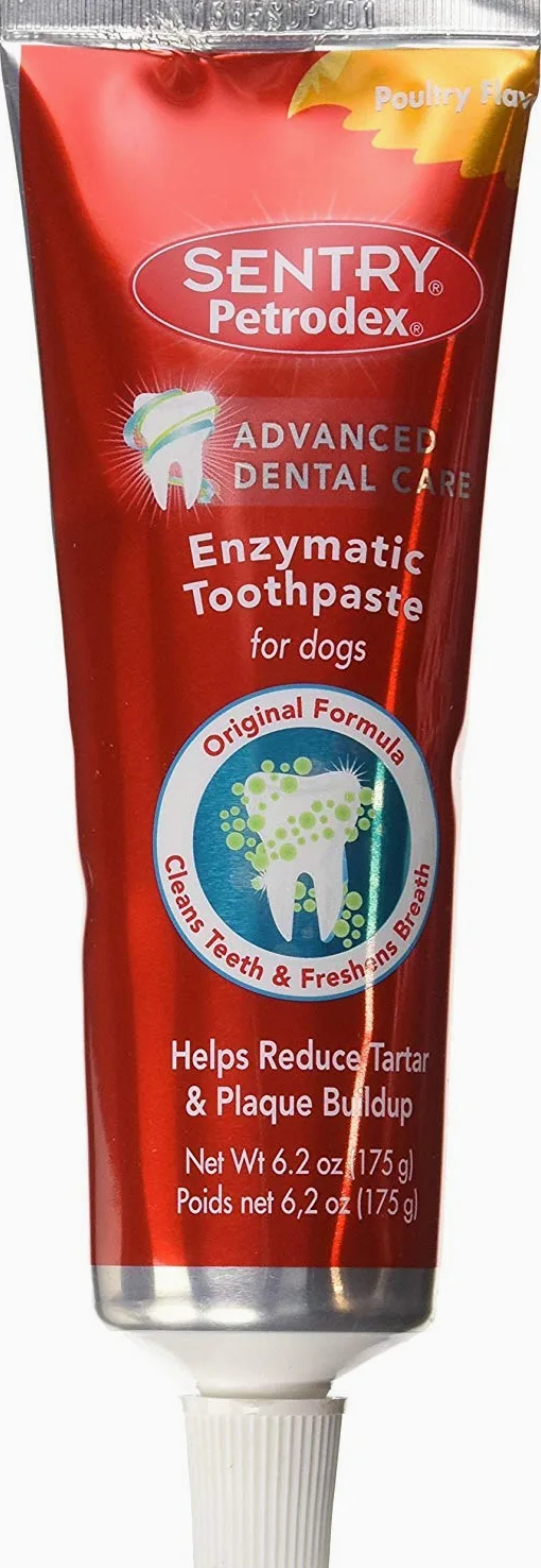 Petrodex Dental Enozymatic Toothpaste Poultry Flavor for Dogs 6.2 oz - 10 Pack