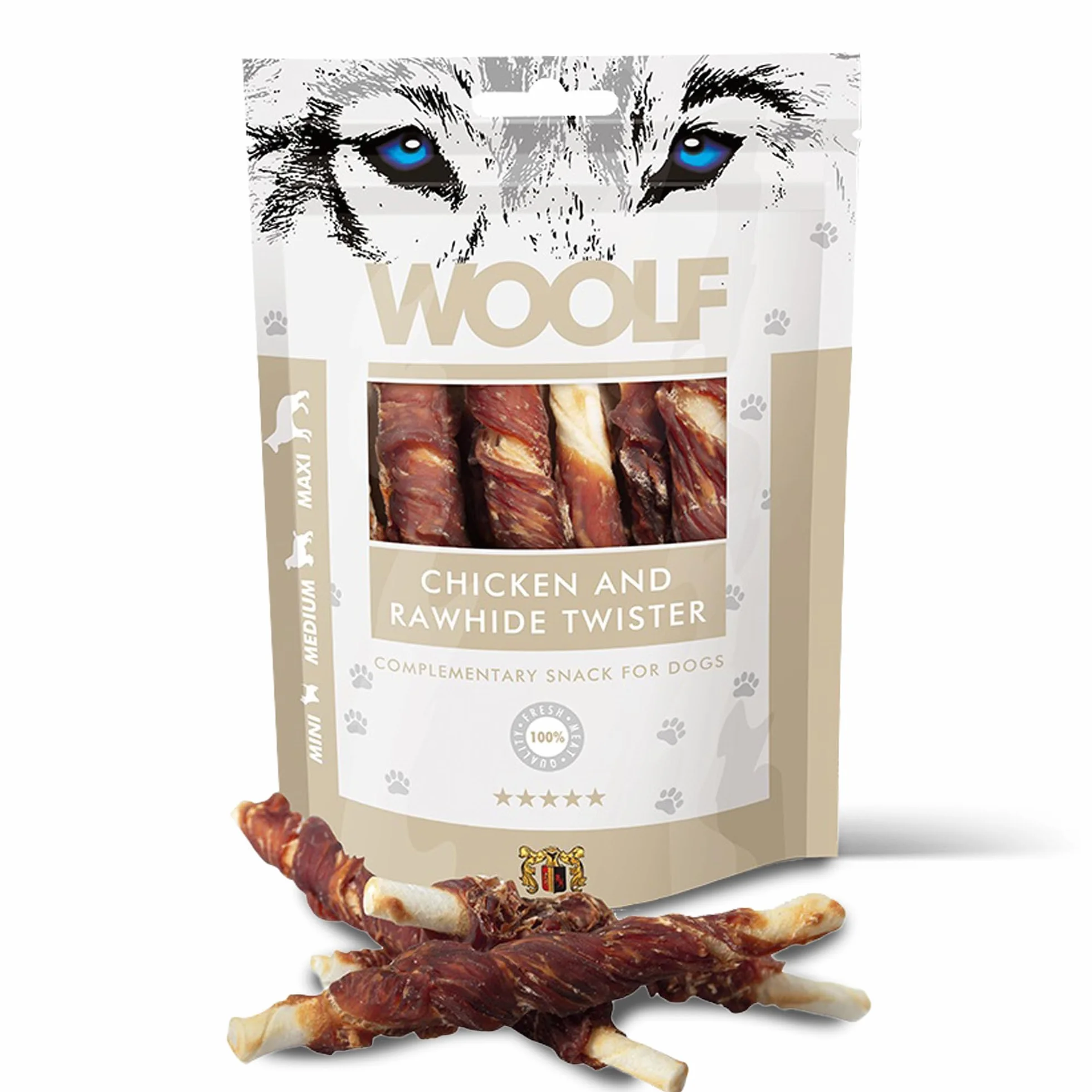 WOOLF rôle de Poulet – Snack pour Chien 100% Naturel